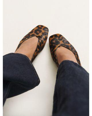 Women's Prudence Leopard Print Calf Hair Ballet Flats Product Image
