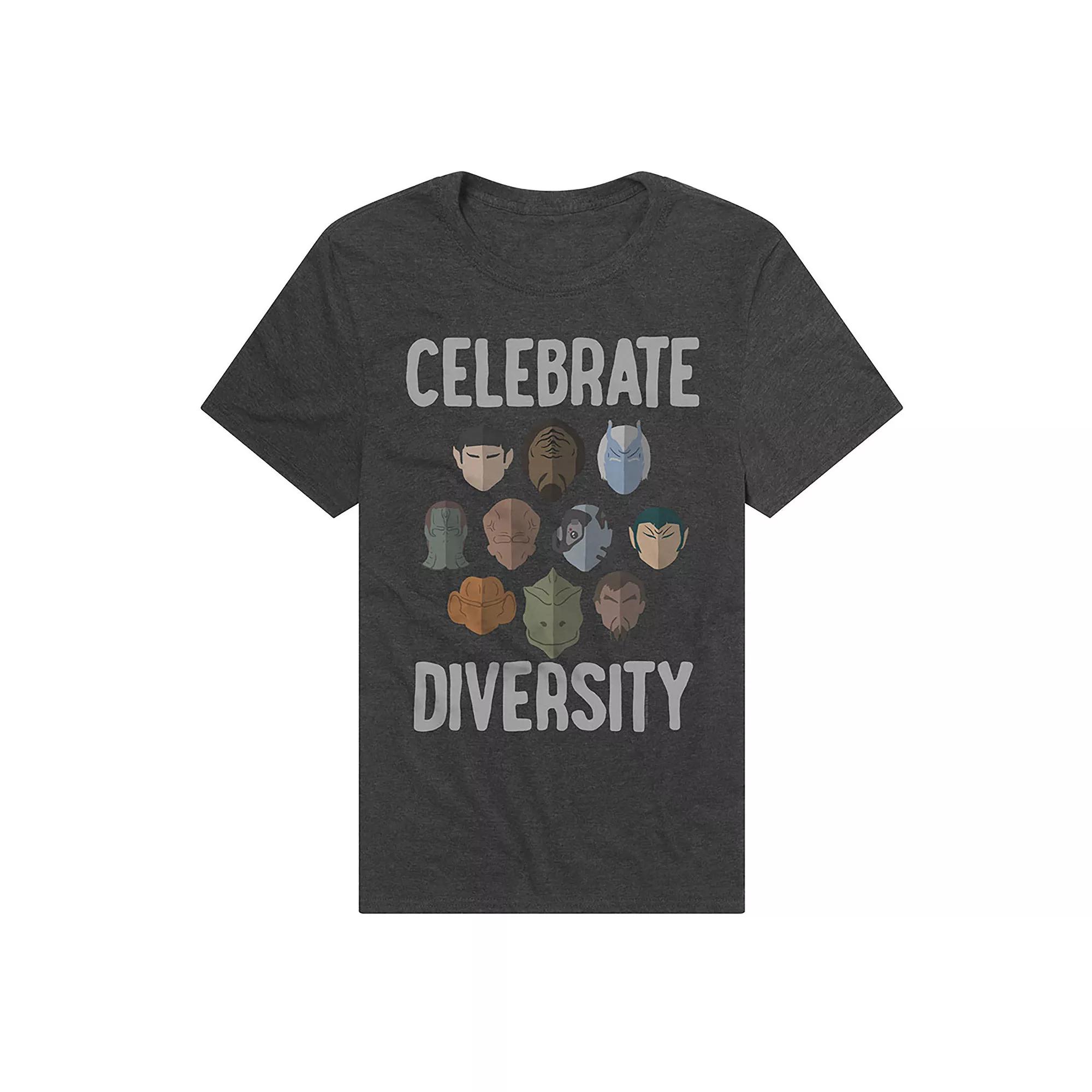 Men's Star Trek Celebrate Diversity Graphic Tee, Size: Large, Grey Product Image