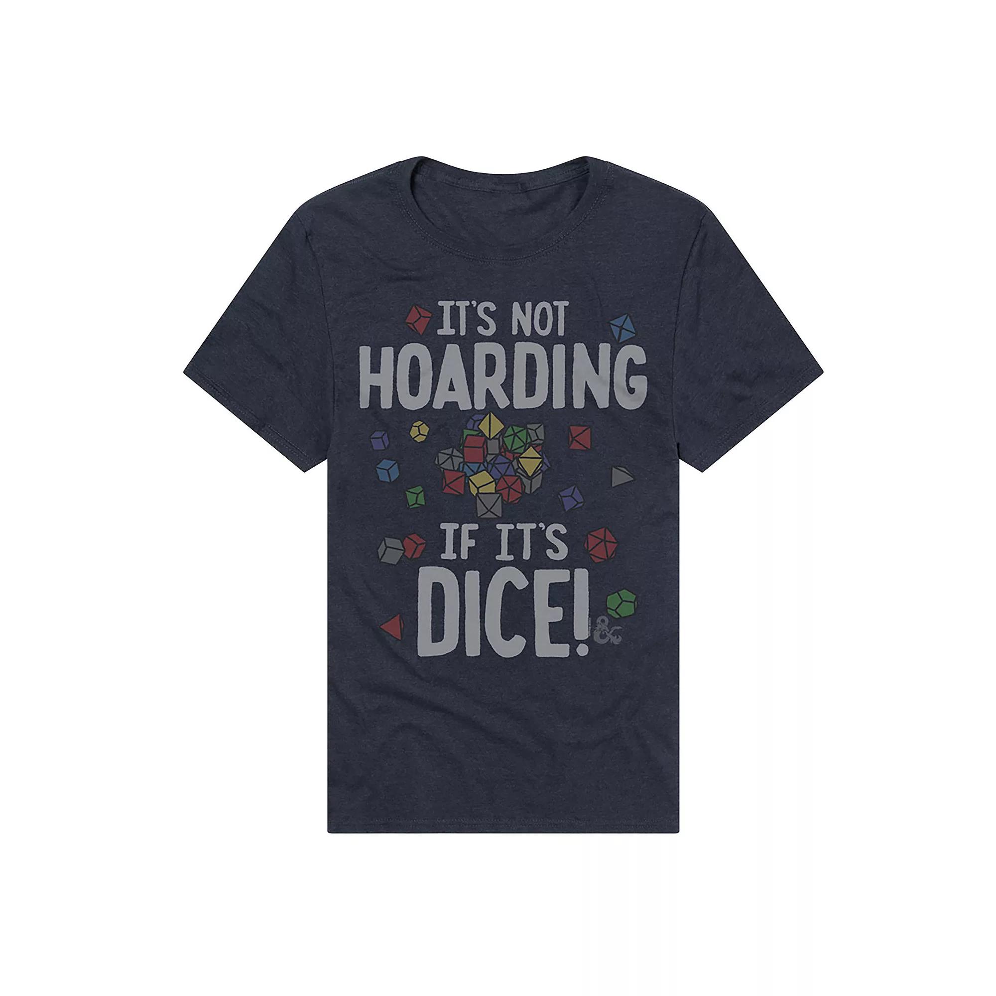 Men's Dungeons & Dragons It's Not Hoarding If It's Dice T-Shirt,  Product Image
