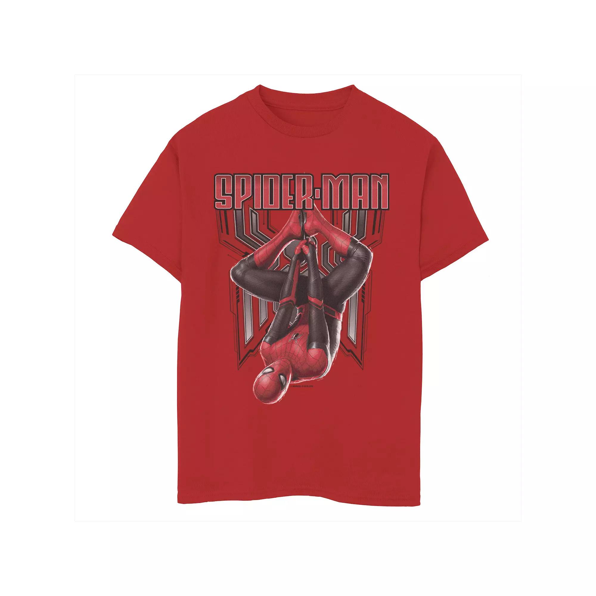 Boys 8-20 Marvel Spider-Man Far From Home Hanging Symbol Poster Graphic Tee, Boy's,  Product Image