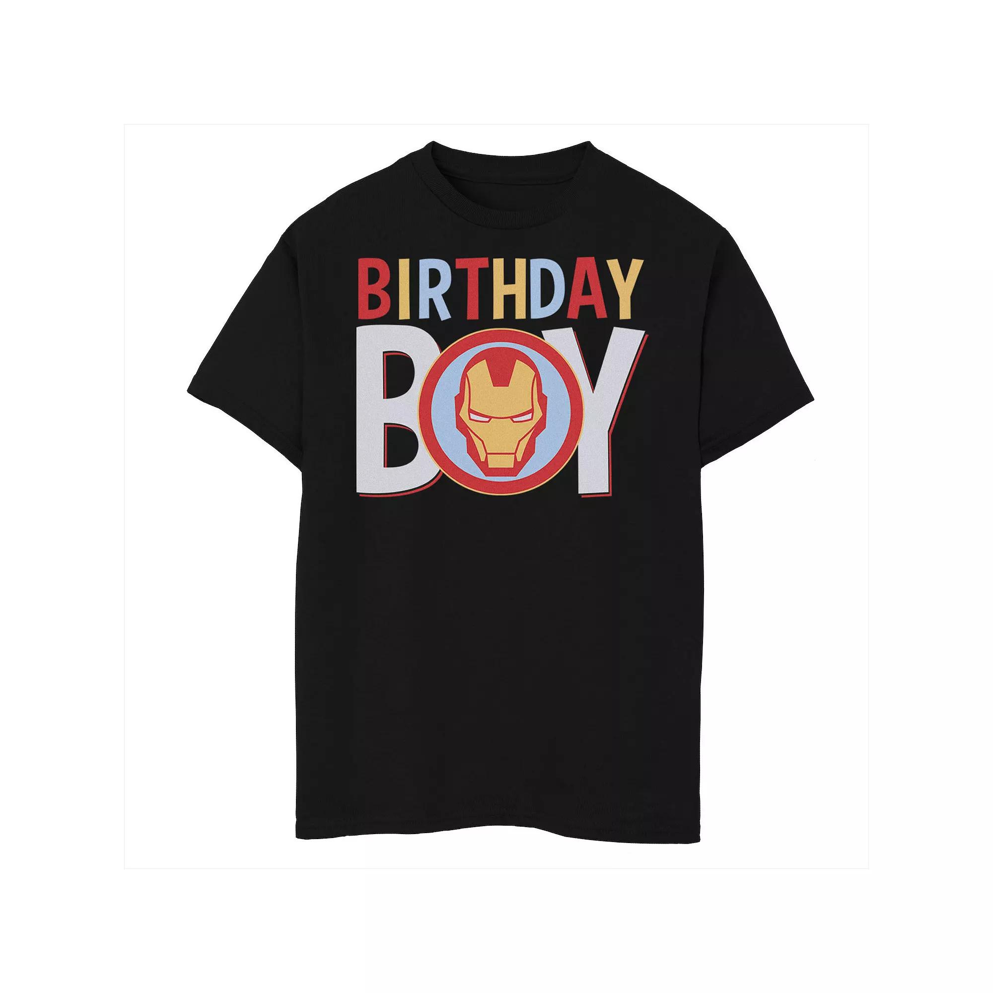 Boys 6-20 Marvel Classic Iron Man "Birthday Boy" Graphic Tee, Boy's,  Product Image