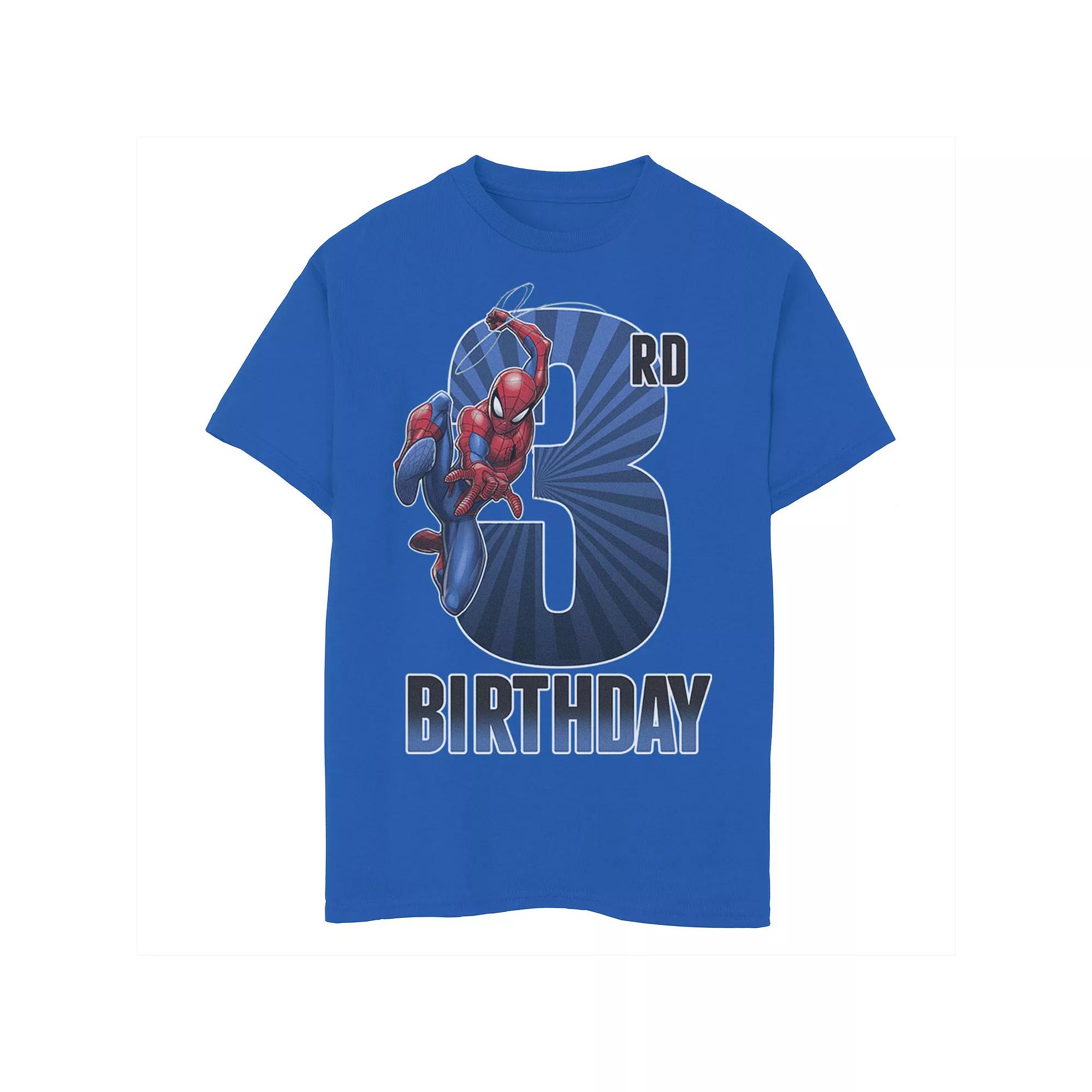 Boys 8-20 Marvel Spider-Man Swinging 3rd Birthday Graphic Tee, Boy's,  Product Image