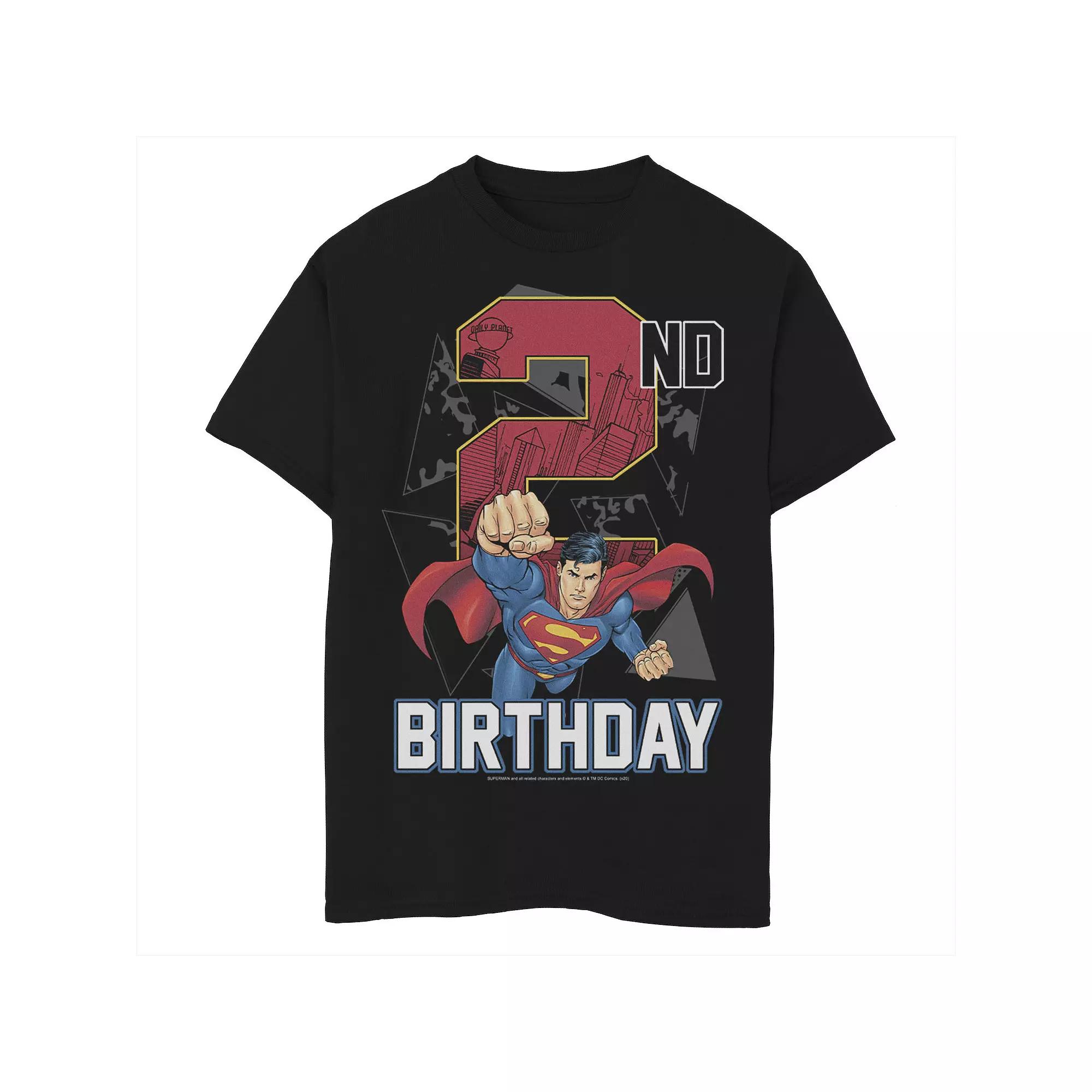 Boys 6-20 DC Comics Superman 2nd Birthday City Fill Graphic Tee, Boy's,  Product Image