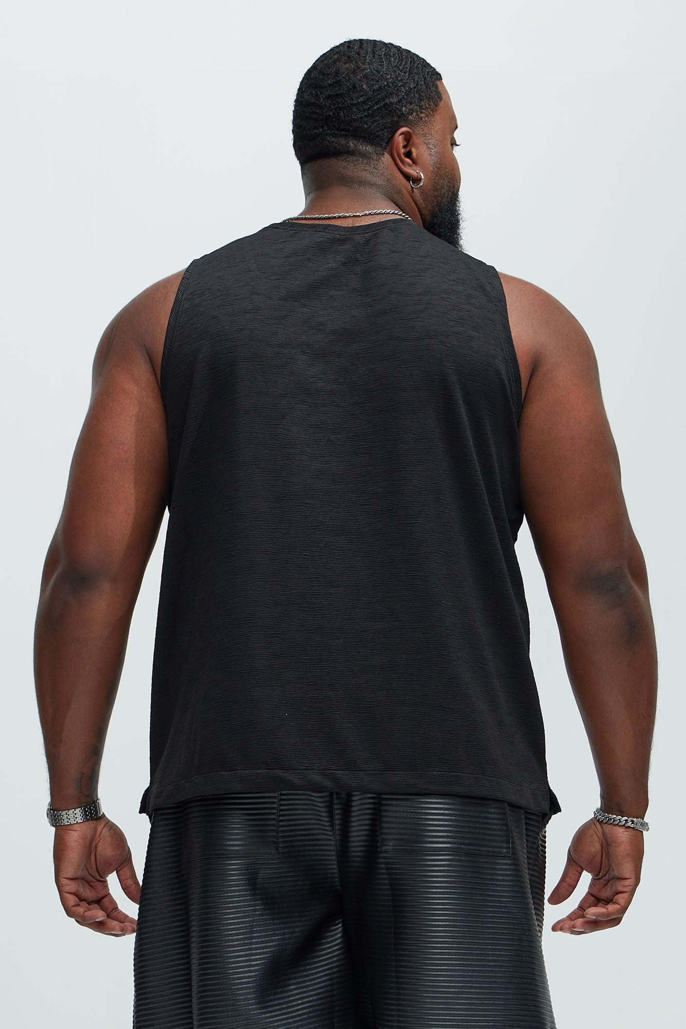 Blaze Textured Tank - Black Product Image