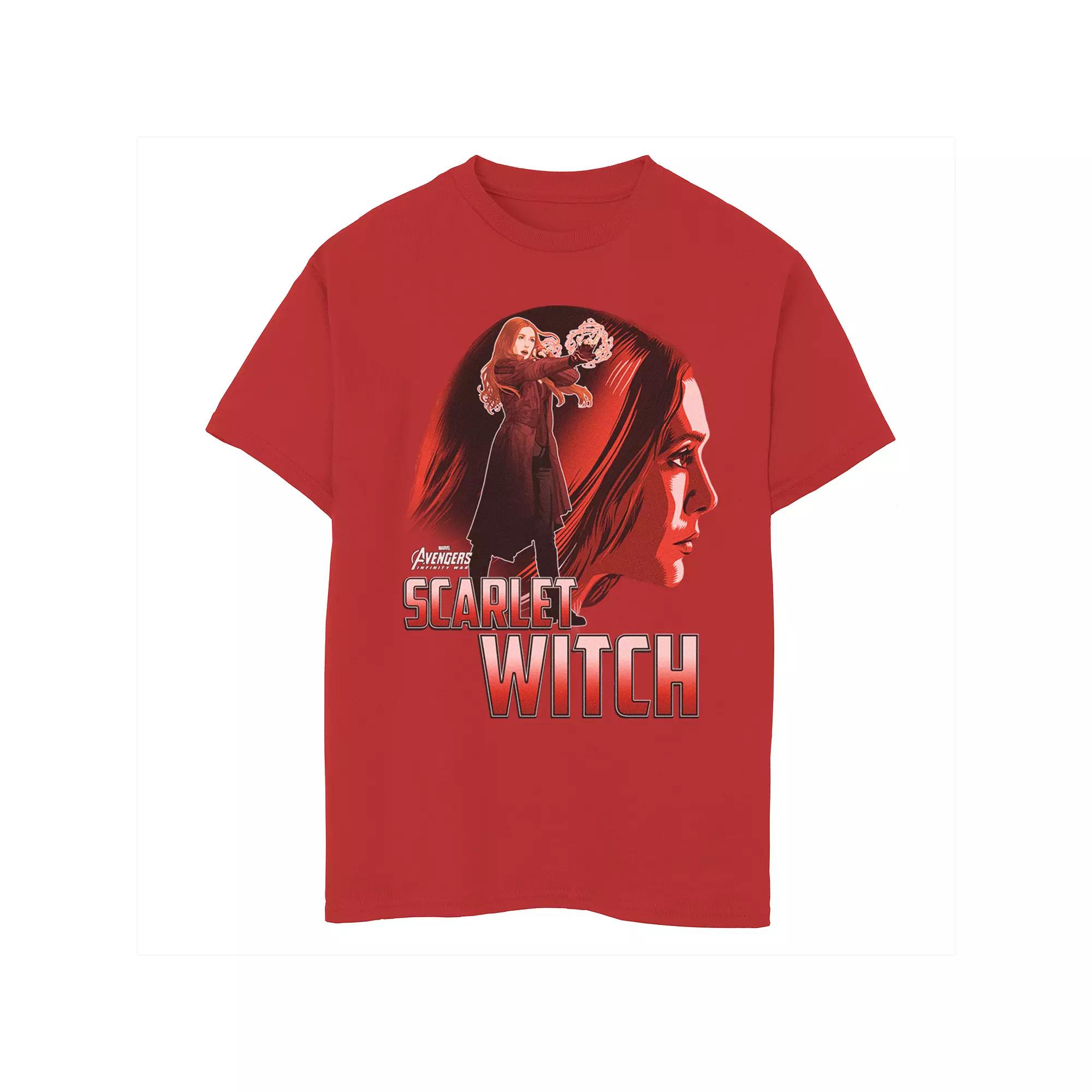 Men's Marvel Avengers Infinity War Scarlet Witch Silhouette Graphic Tee,  Product Image