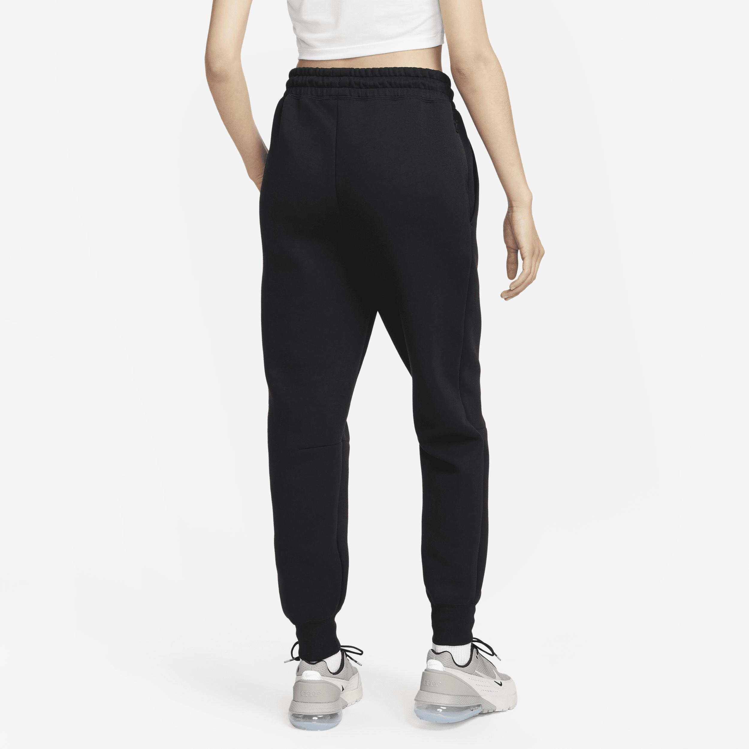 Womens Nike Sportswear Tech Fleece Mid-Rise Jogger Pants | FB8330-010 Product Image