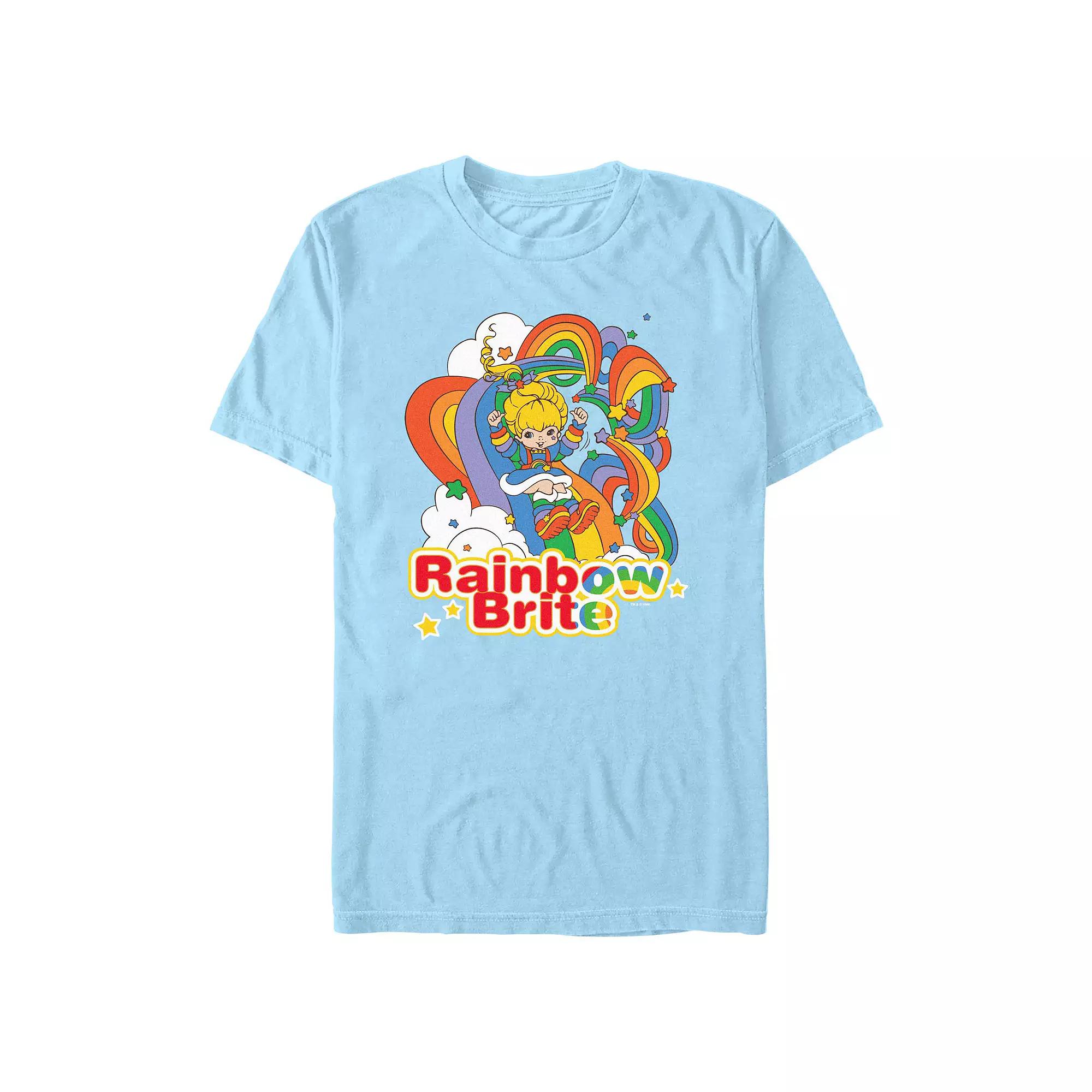 Men's Rainbow Brite Colorful Slide Graphic Tee,  Product Image