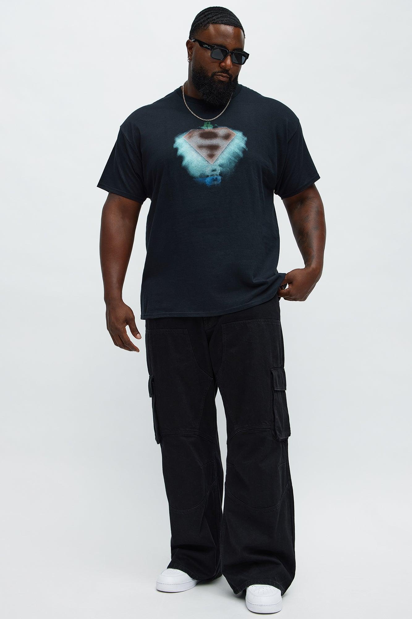 Superman Heart Of Hero Short Sleeve Tee - Black Male Product Image