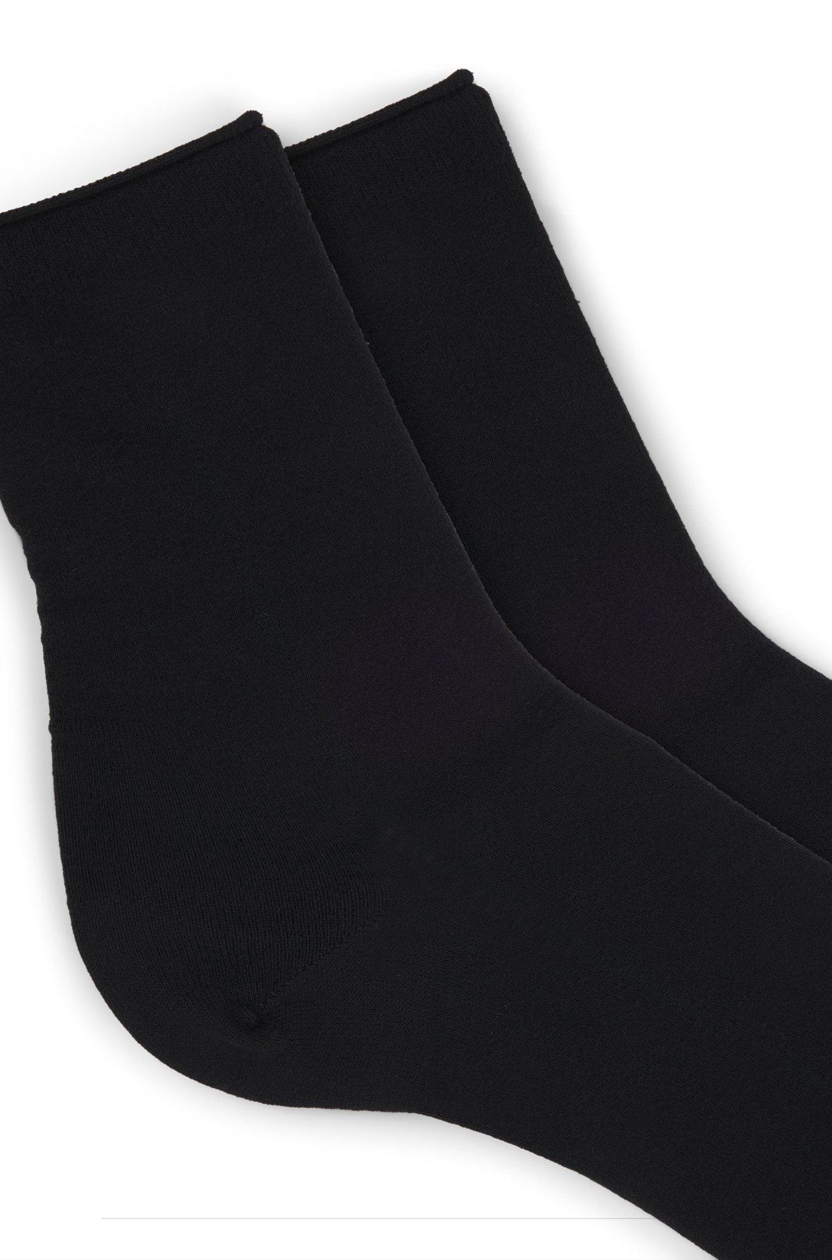 BOSS - Two-pack of socks in a bamboo-viscose blend - Black Product Image