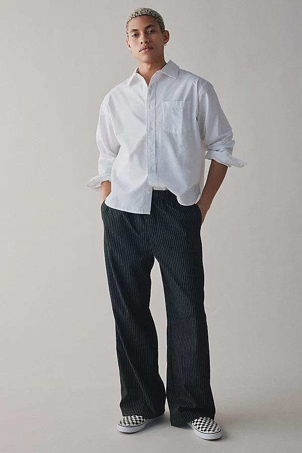 Urban Outfitters UO Pinstripe Pull-On Trouser Pant Mens at Urban Outfitters Product Image