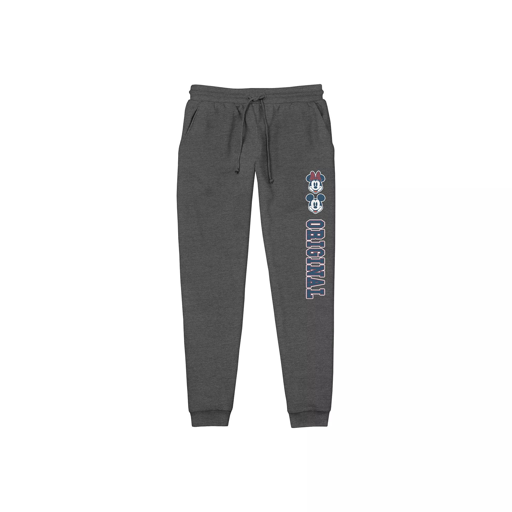 Disney's Mickey Mouse And Minnie Original Men's Lightweight Graphic Jogger, Size: Large, Grey Heather Product Image