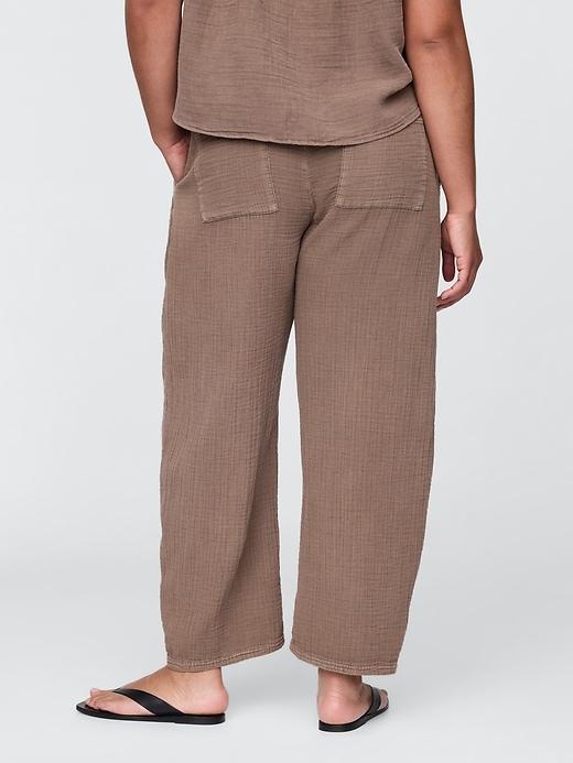 Cotton Gauze Easy Barrel Pants Product Image