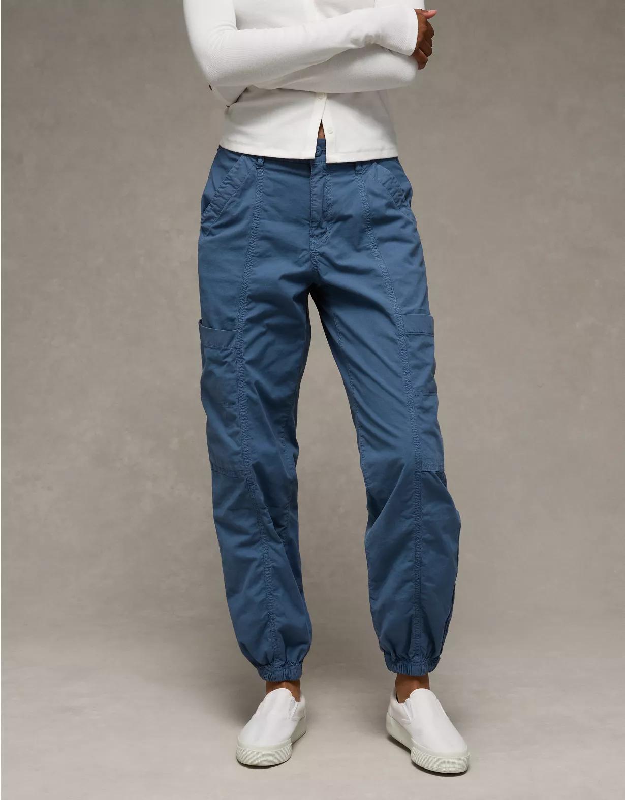 AE Snappy Stretch High-Waisted Baggy Cargo Jogger Product Image
