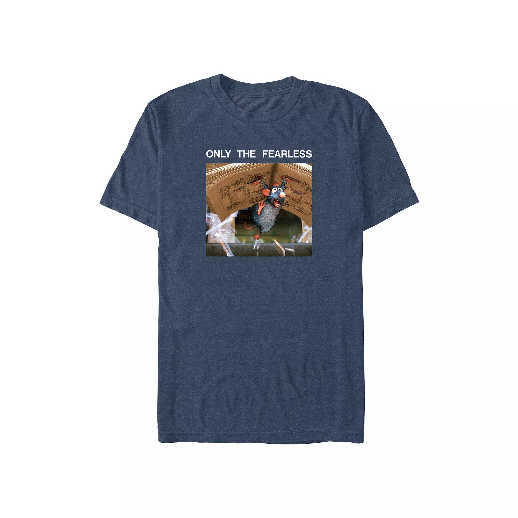 Disney / Pixar's Ratatouille Only The Fearless Men's Graphic Tee, Size: Small, Navy Grey Product Image