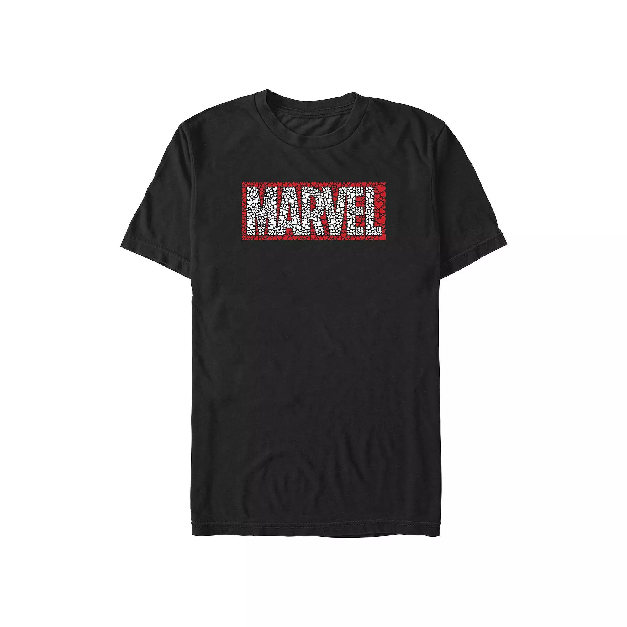 Men's Marvel Hearts Filled Logo Graphic Tee,  Product Image