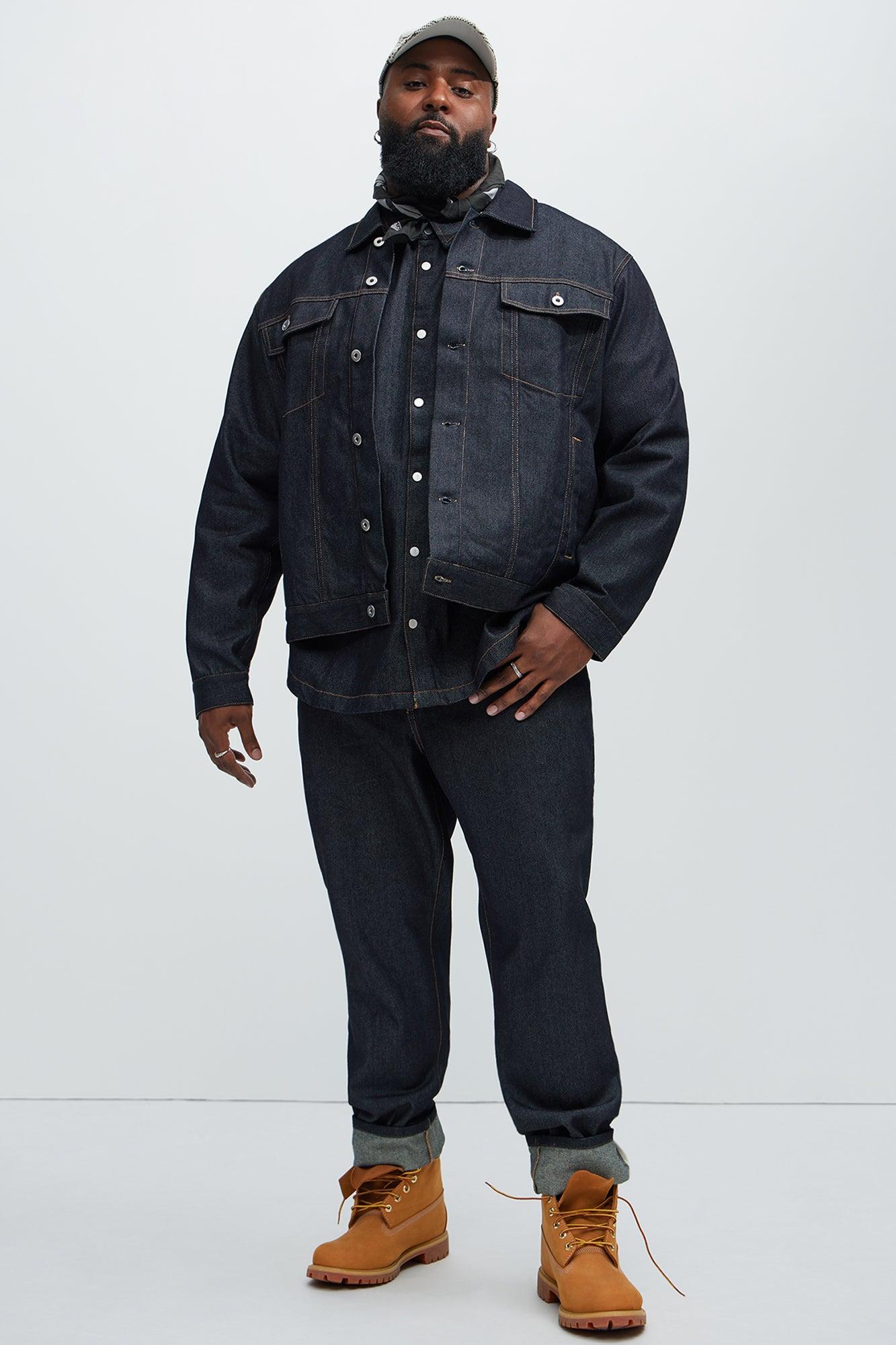Collin Raw Denim Trucker Jacket - Indigo Product Image