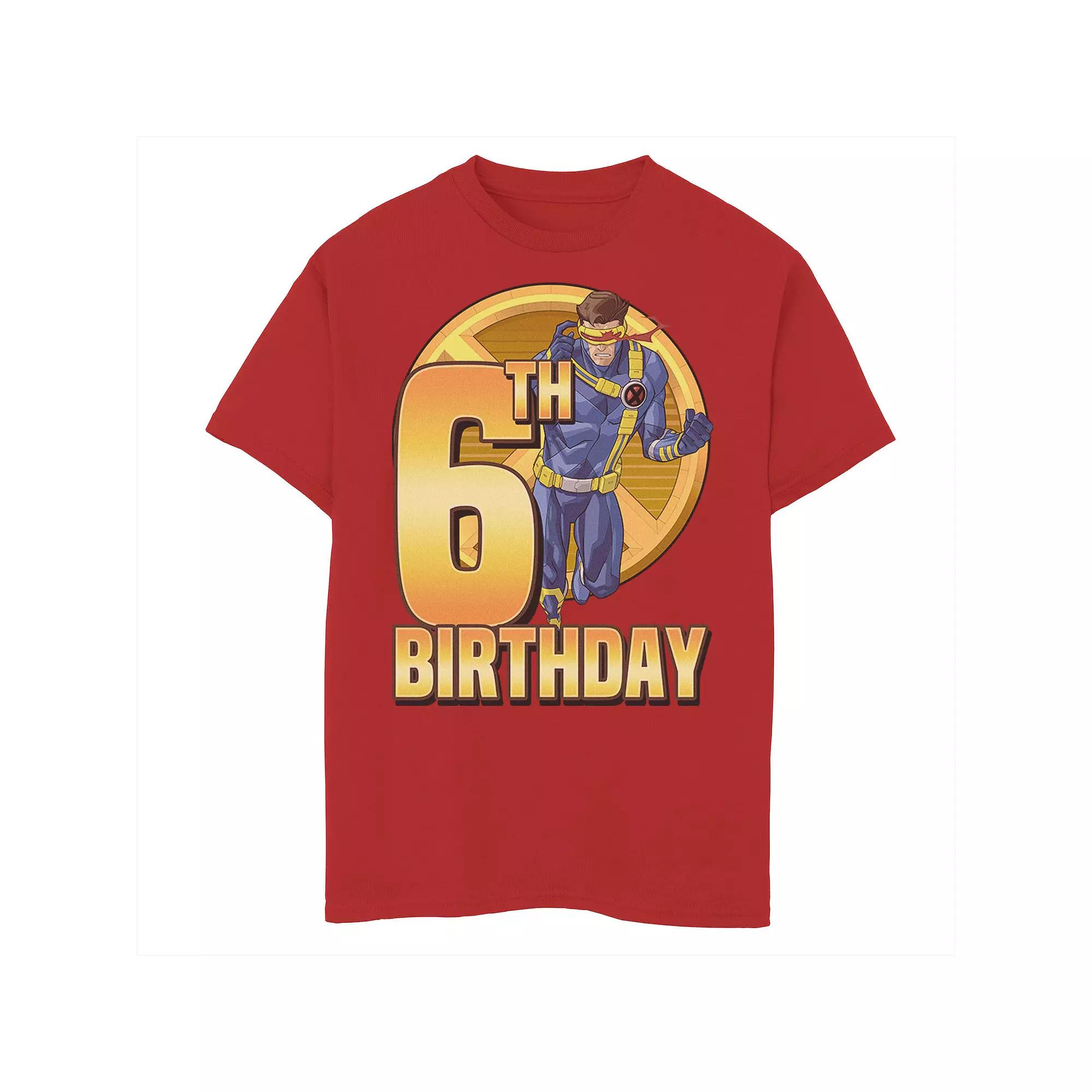Boys 8-20 Marvel X-Men Cyclops Action Pose 6th Birthday Graphic Tee, Boy's,  Product Image