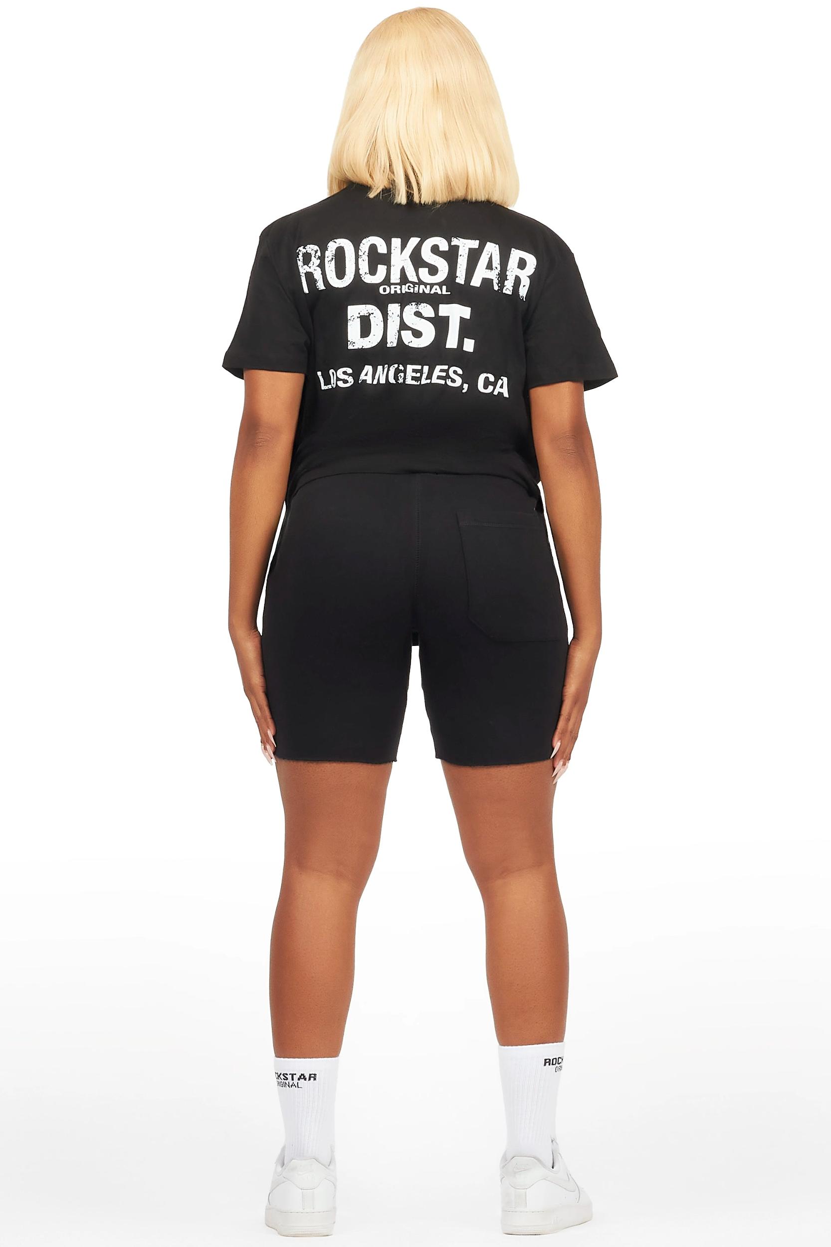 Ernia Black T-Shirt Short Set Female Product Image