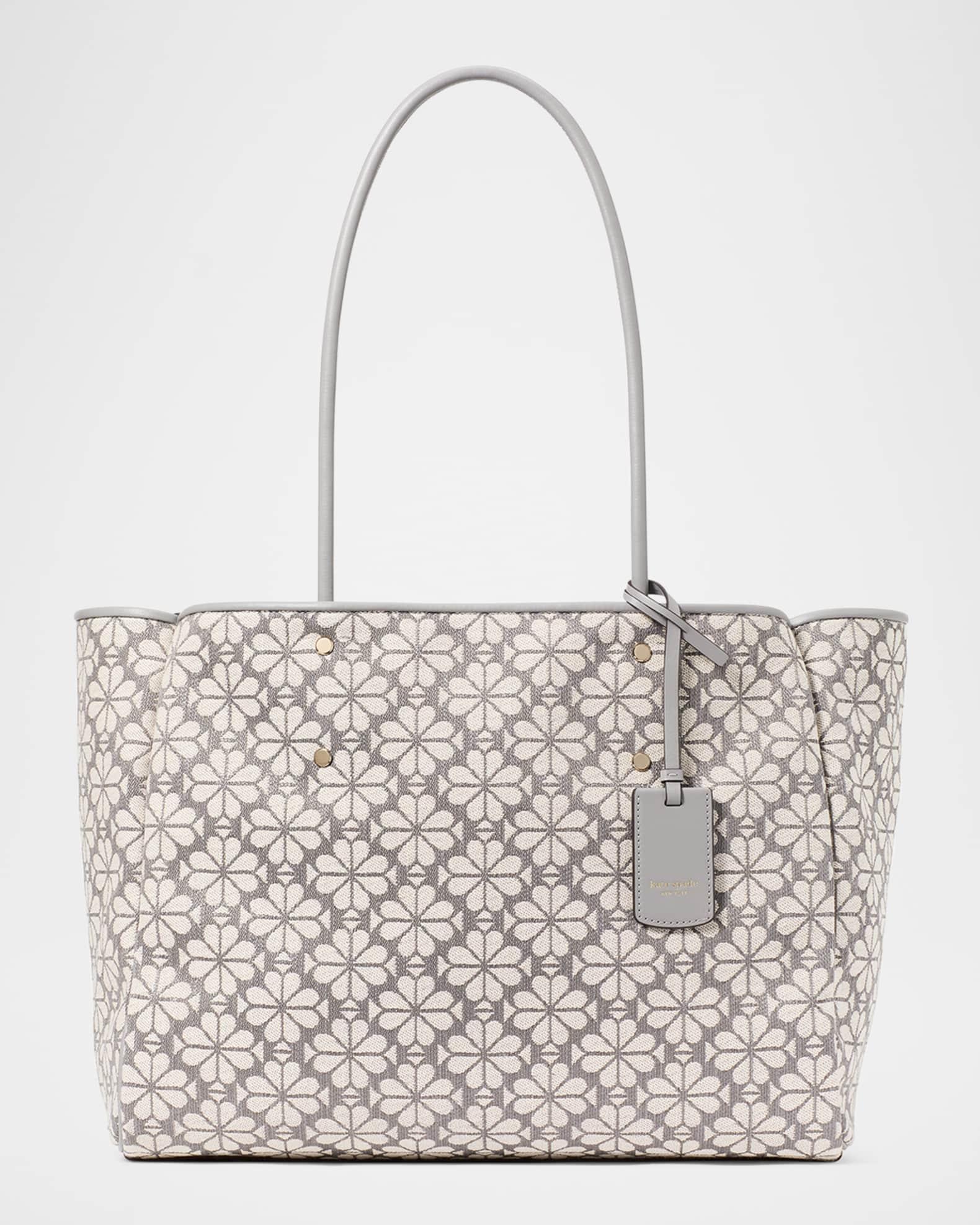 large spade flower jacquard tote bag  Product Image