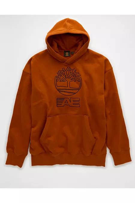 Timberland x AE Embroidered Cotton Hoodie Men's Product Image