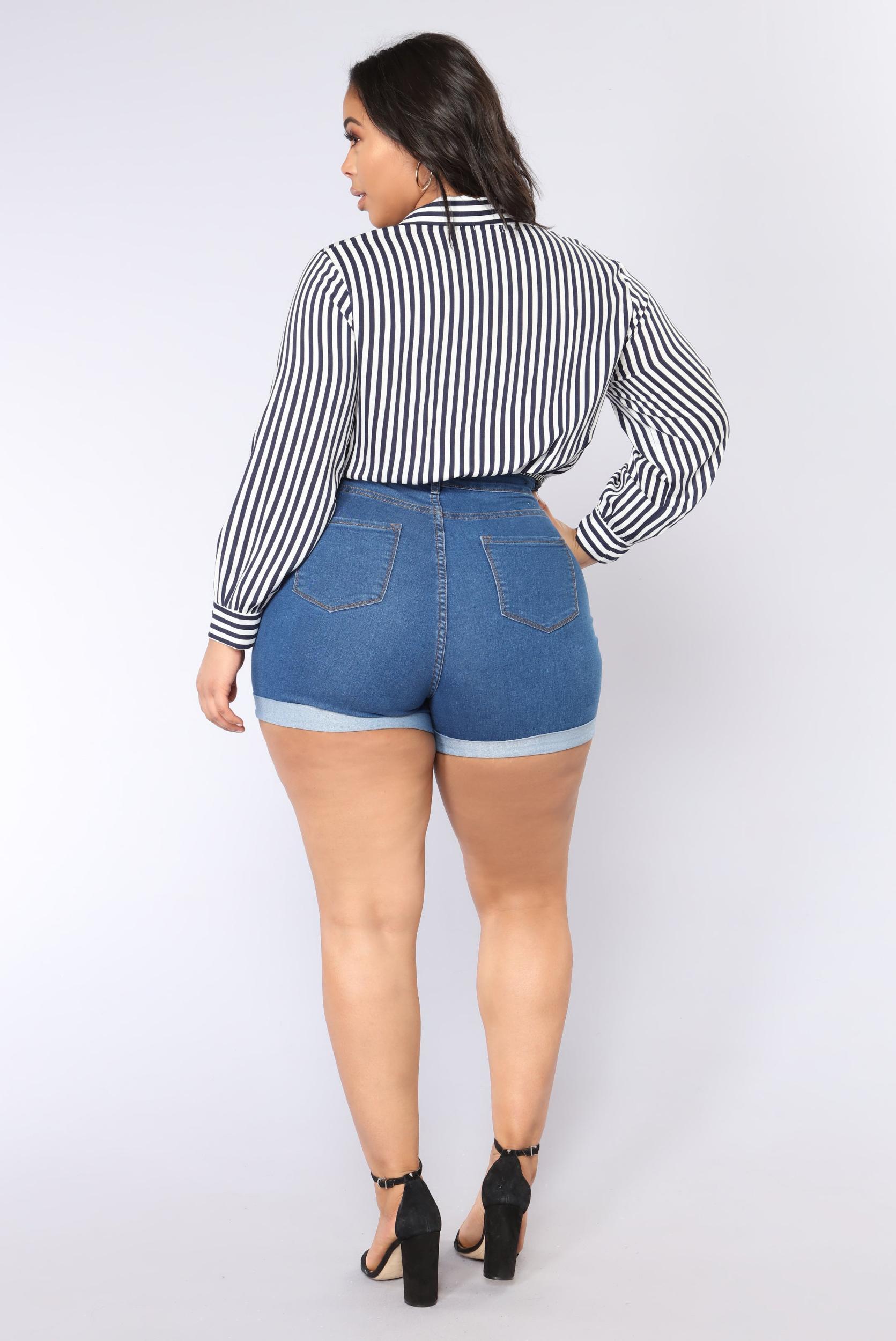 Carter Denim Shorts - MediumWash Product Image