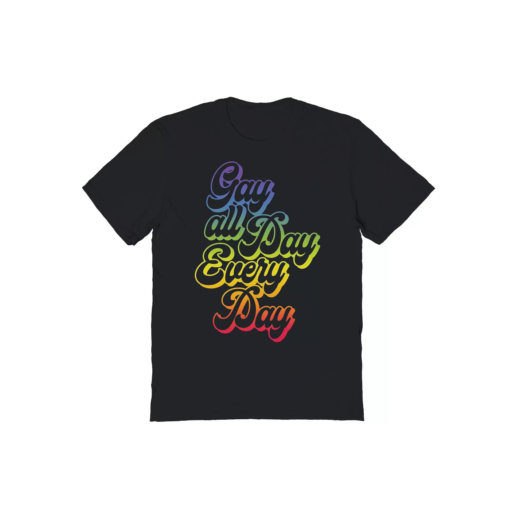 Men's COLAB89 Gay All Day ARTFINI1 Pride Graphic Tee, Adult Unisex,  Product Image
