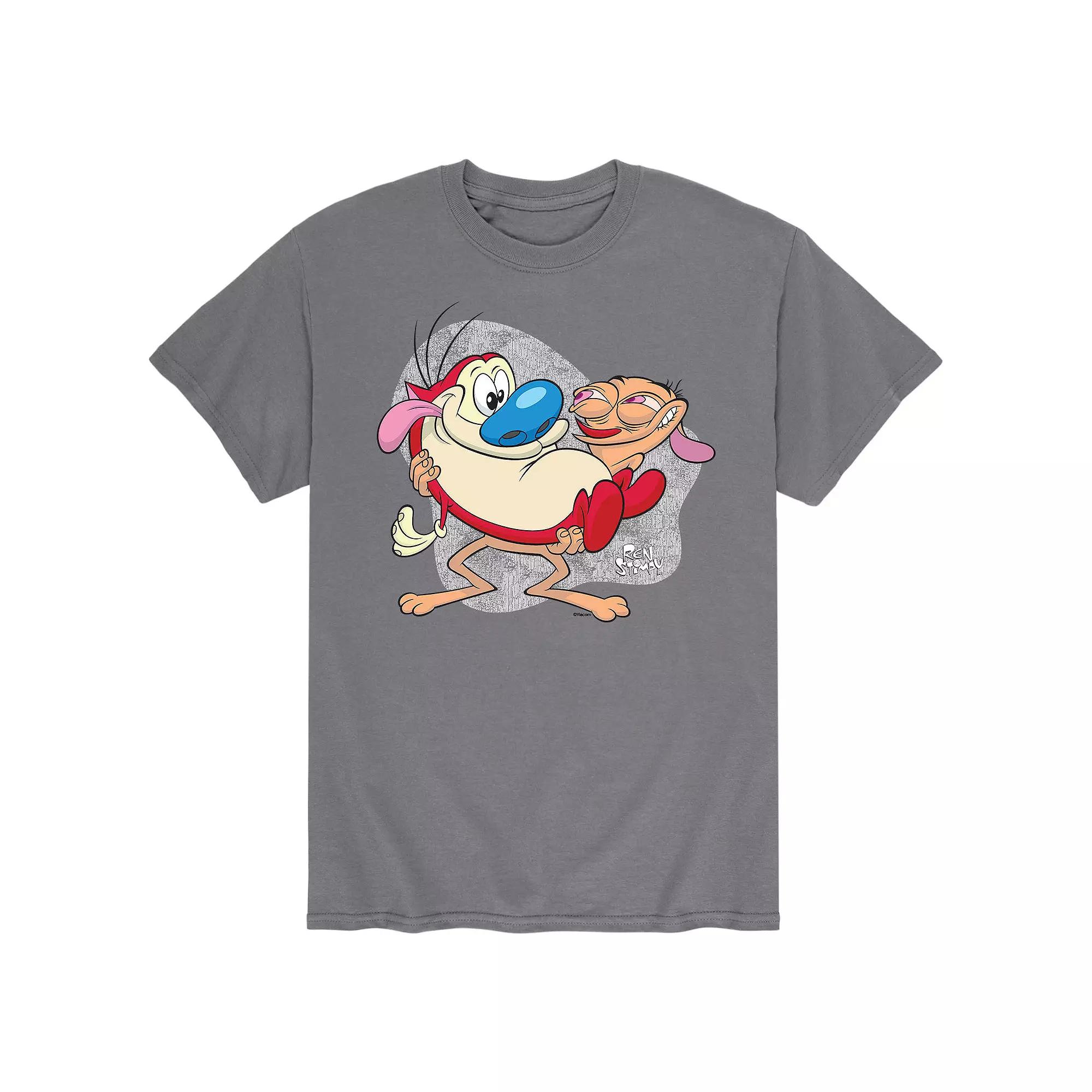 Men's Ren & Stimpy Best Buds Holding Ren Tee,  Product Image