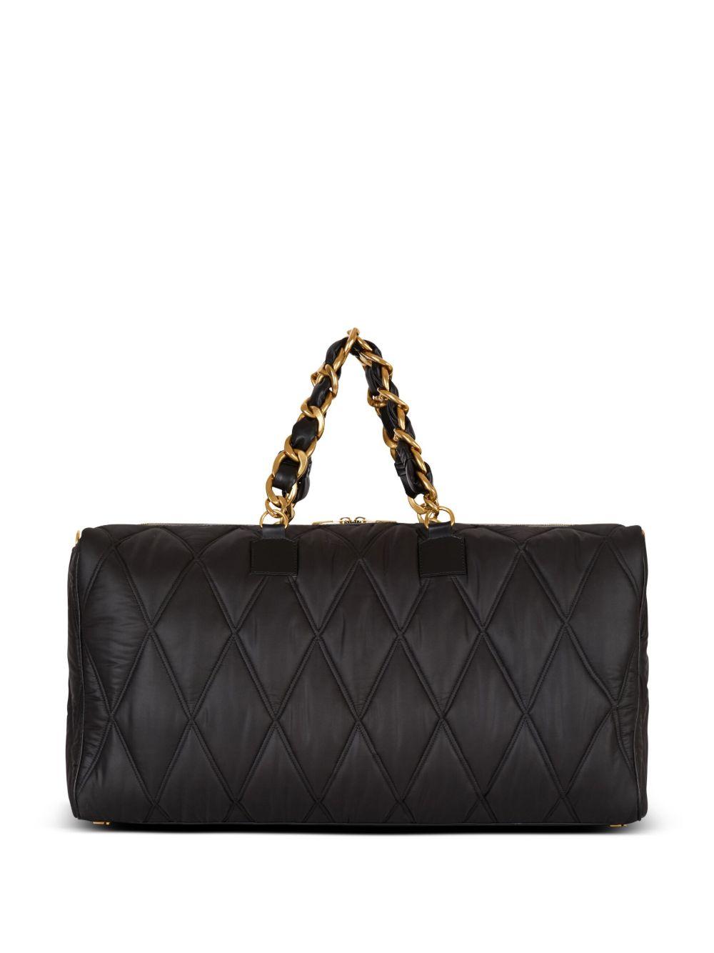 Voyage bag-grid quilted duffle bag Product Image