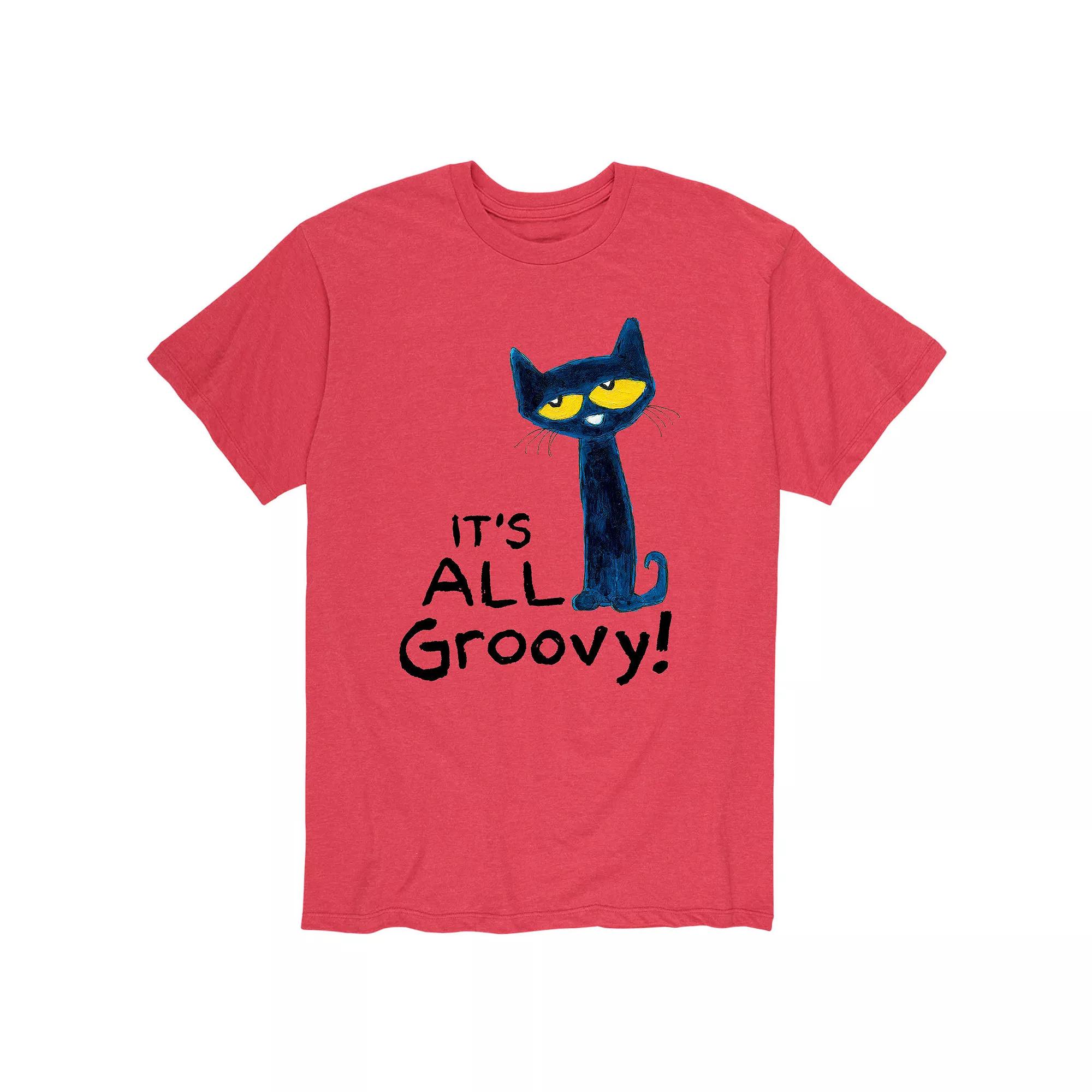 Men's Pete The Cat Its All Groovy Tee,  Product Image