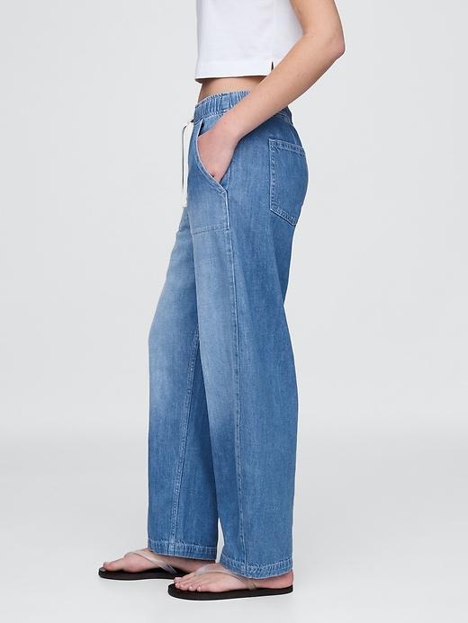 High Rise Easy Barrel Jeans Product Image