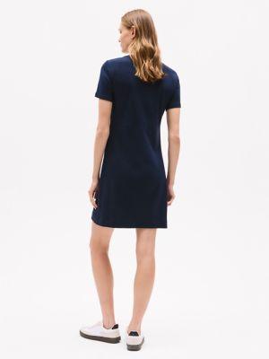 Slim Fit Solid Short-Sleeve Dress Product Image