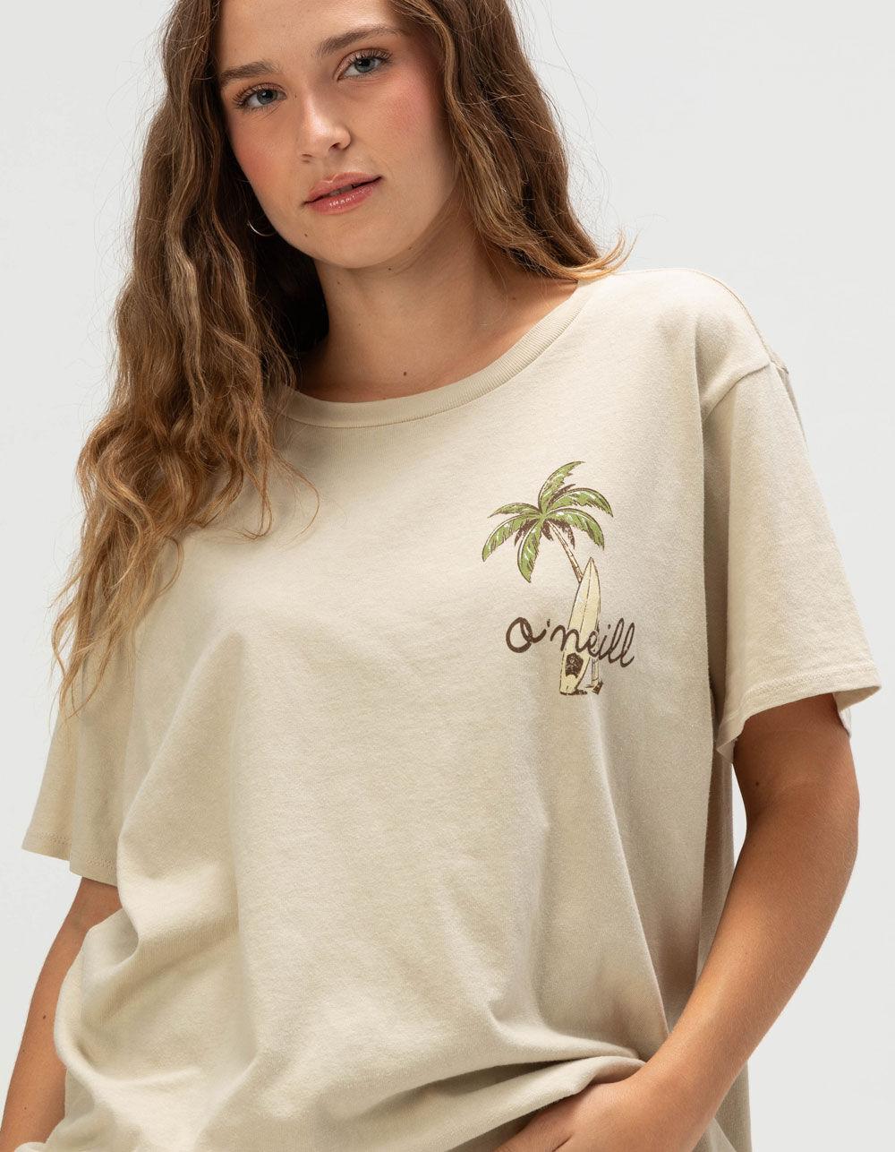 O'NEILL Beach Bug Womens Oversized Tee - STONE Product Image