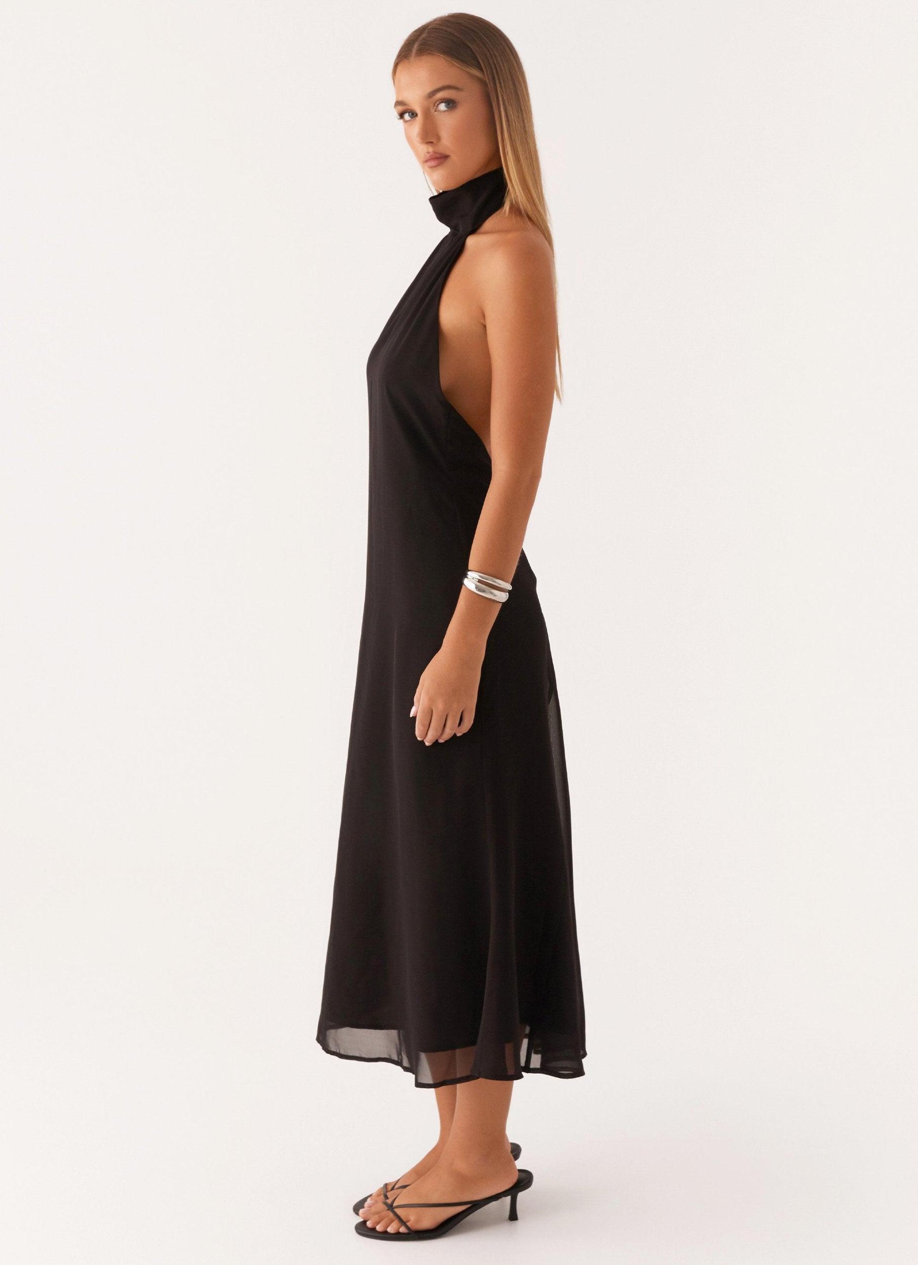 Emmalyn Midi Dress - Black Product Image