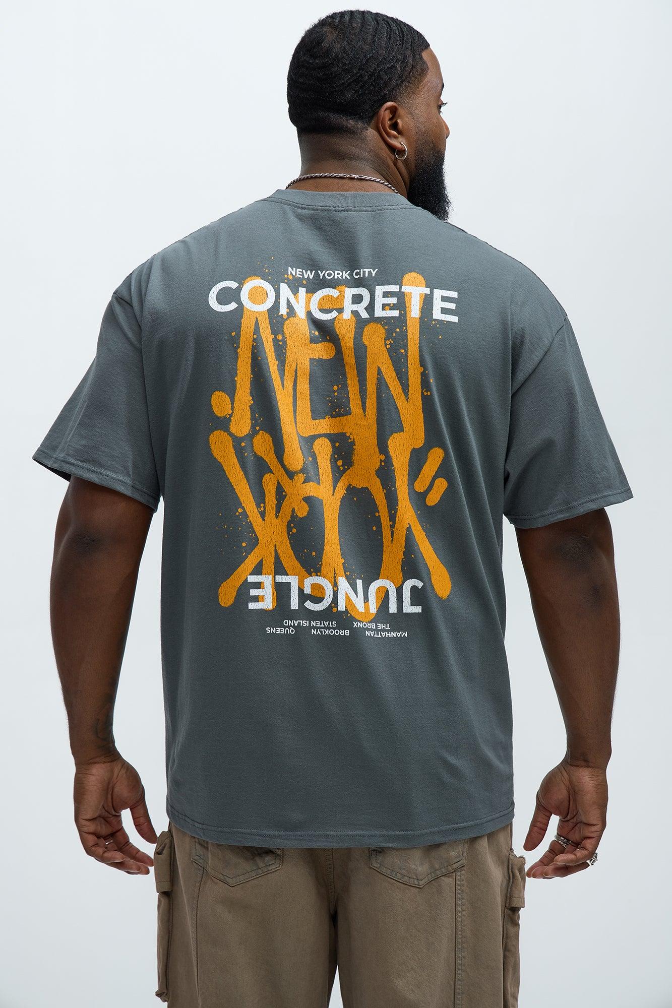 Concrete Jungle NYC Short Sleeve Tee - Grey Product Image