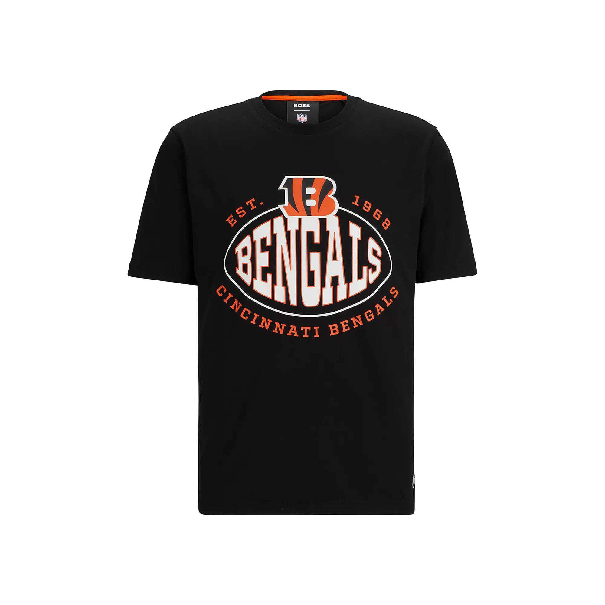 Men's BOSS X NFL Black Cincinnati Bengals Trap T-Shirt,  Product Image