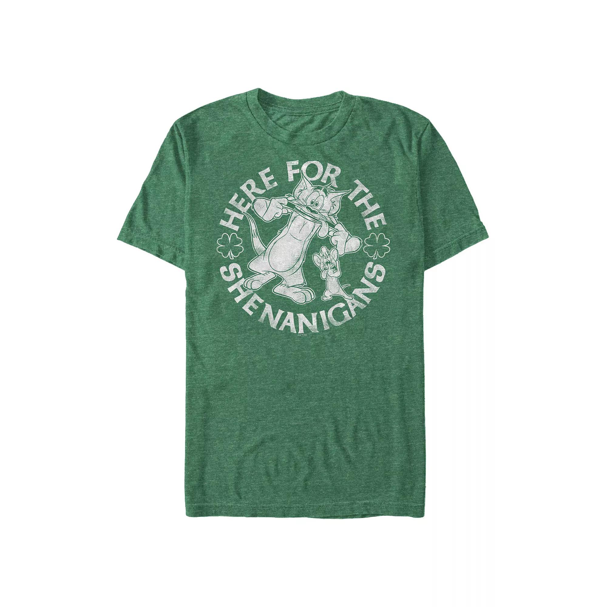 Big & Tall Tom & Jerry Here For The Shenanigans Graphic Tee, Men's,  Product Image