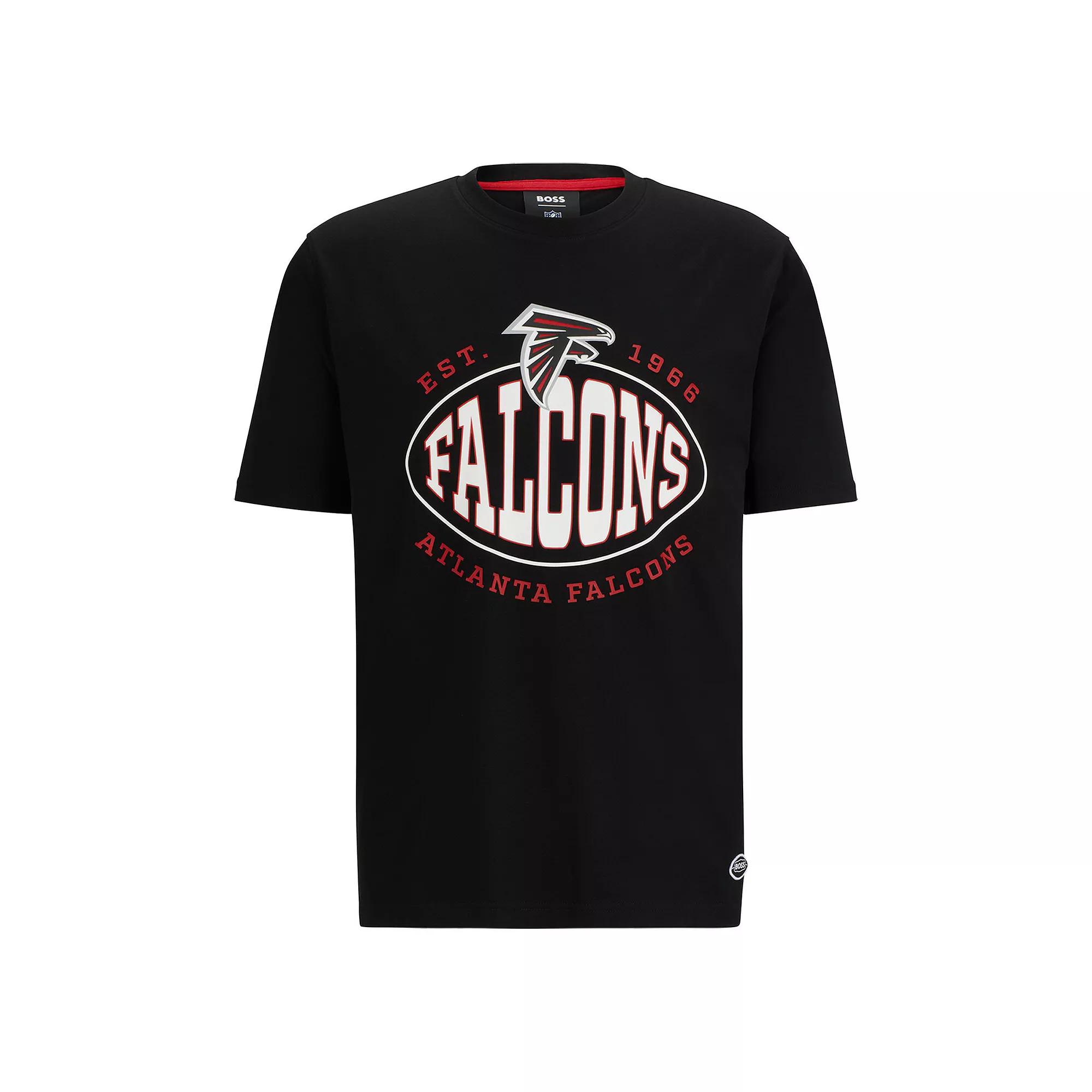 Men's BOSS X NFL Black Atlanta Falcons Trap T-Shirt,  Product Image