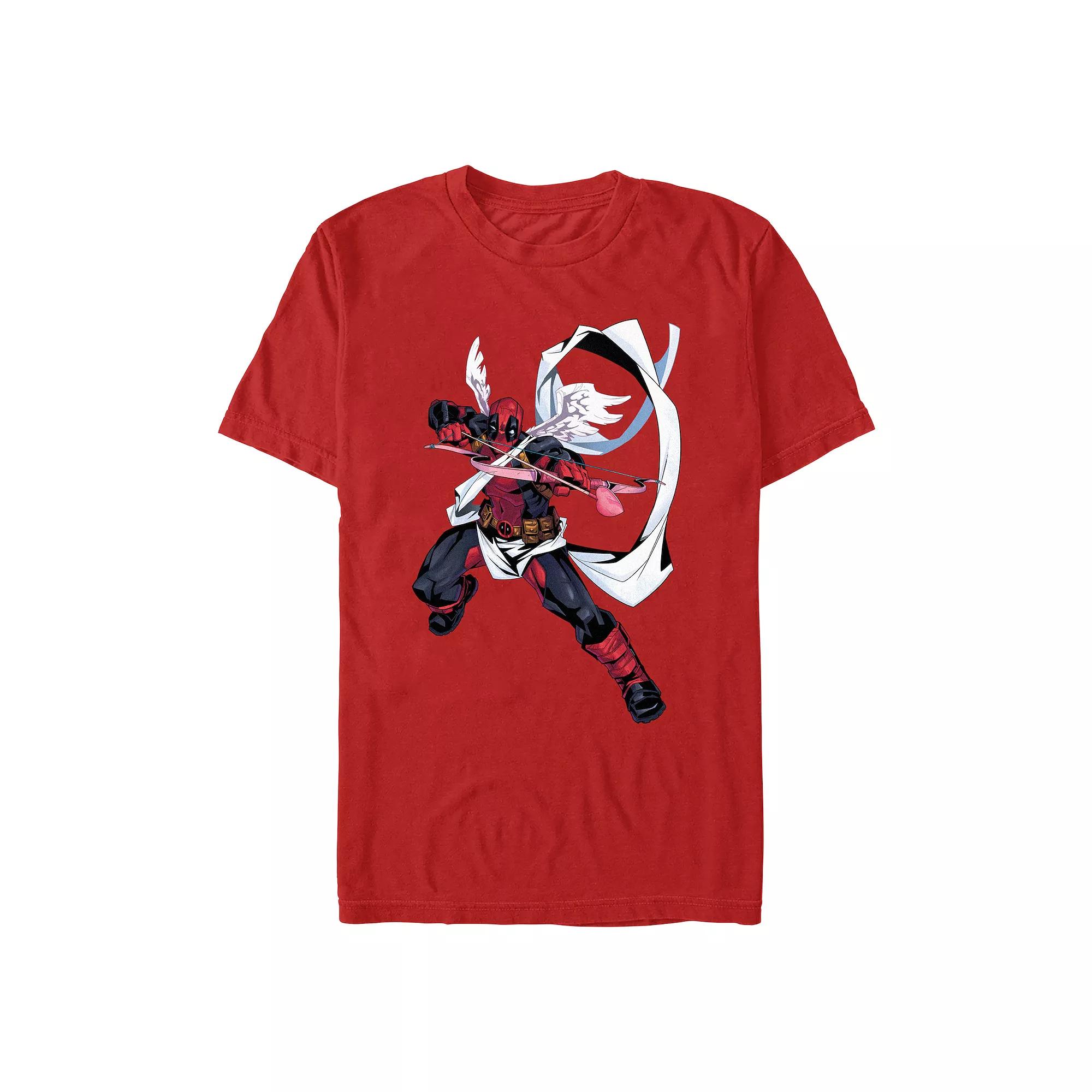 Men's Marvel Deadpool Dressed As Cupid Graphic Tee,  Product Image
