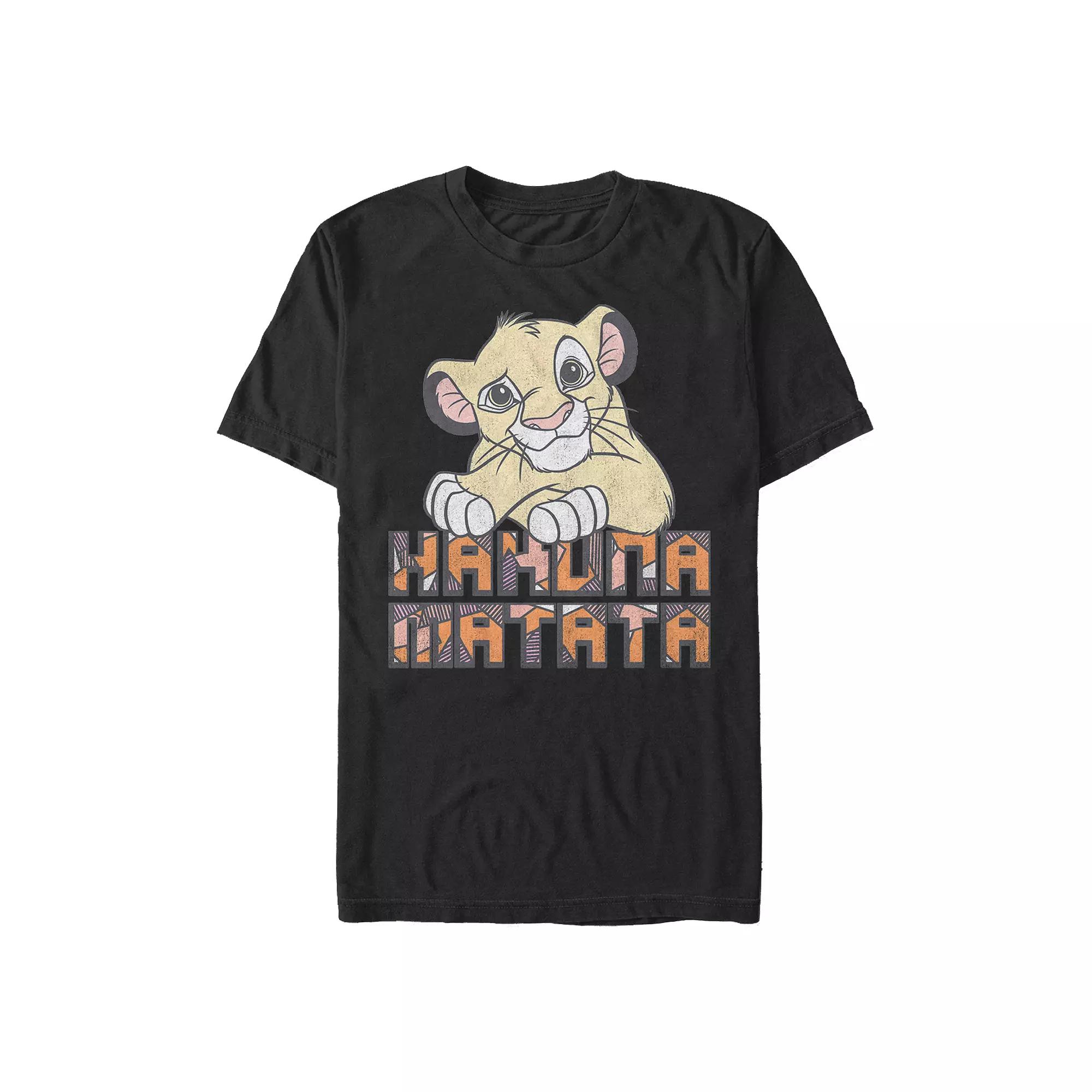 Disney's The Lion King Cub Simba Hakuna Matata Men's Graphic Tee,  Product Image