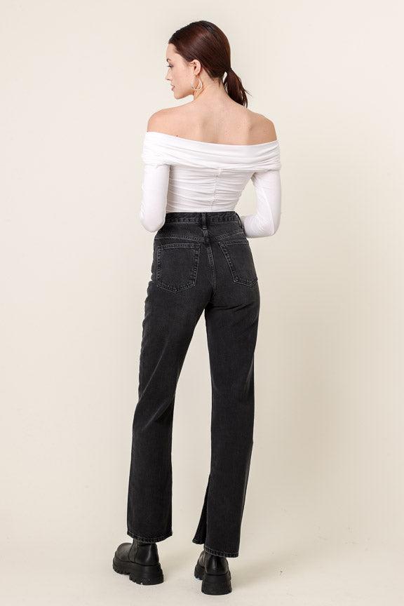 Line + Dot | Jessa Off the Shoulder Top Product Image