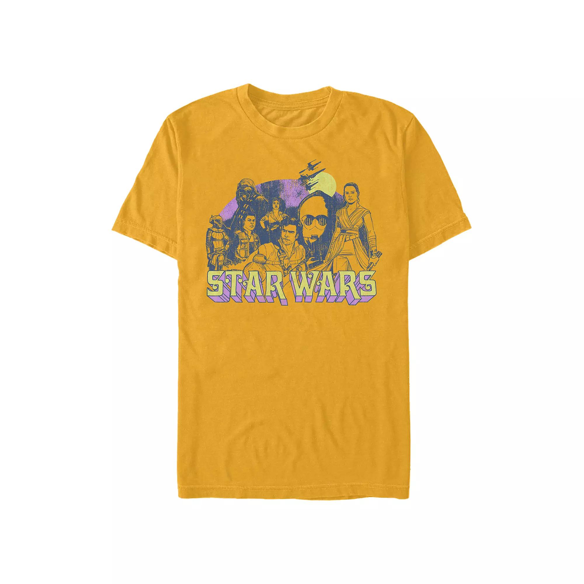 Men's Star Wars Retro Style Rebels Graphic Tee, Size: Medium, Gold Product Image