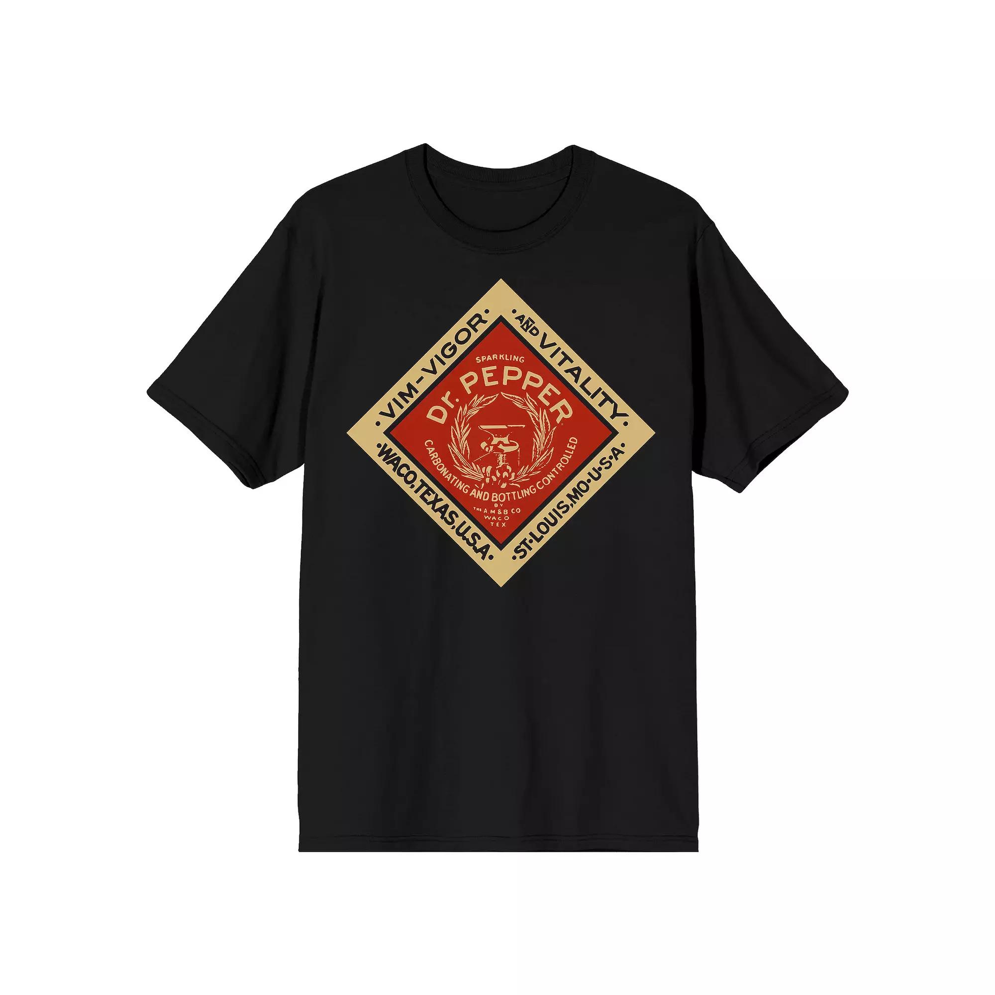 Men's Dr. Pepper Vintage Diamond Logo Graphic Tee,  Product Image