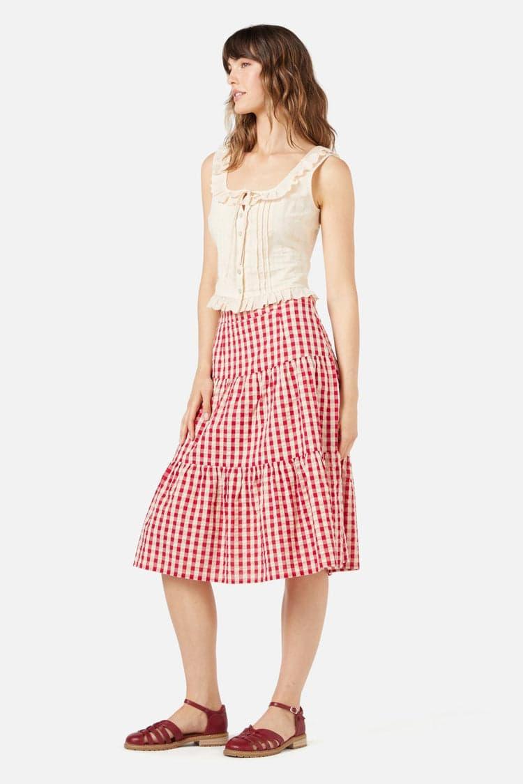 Greta Check Skirt Product Image