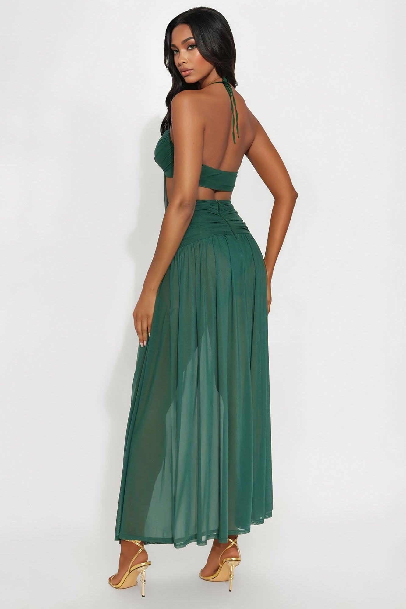 Dance All Night Maxi Dress - Hunter Female Product Image