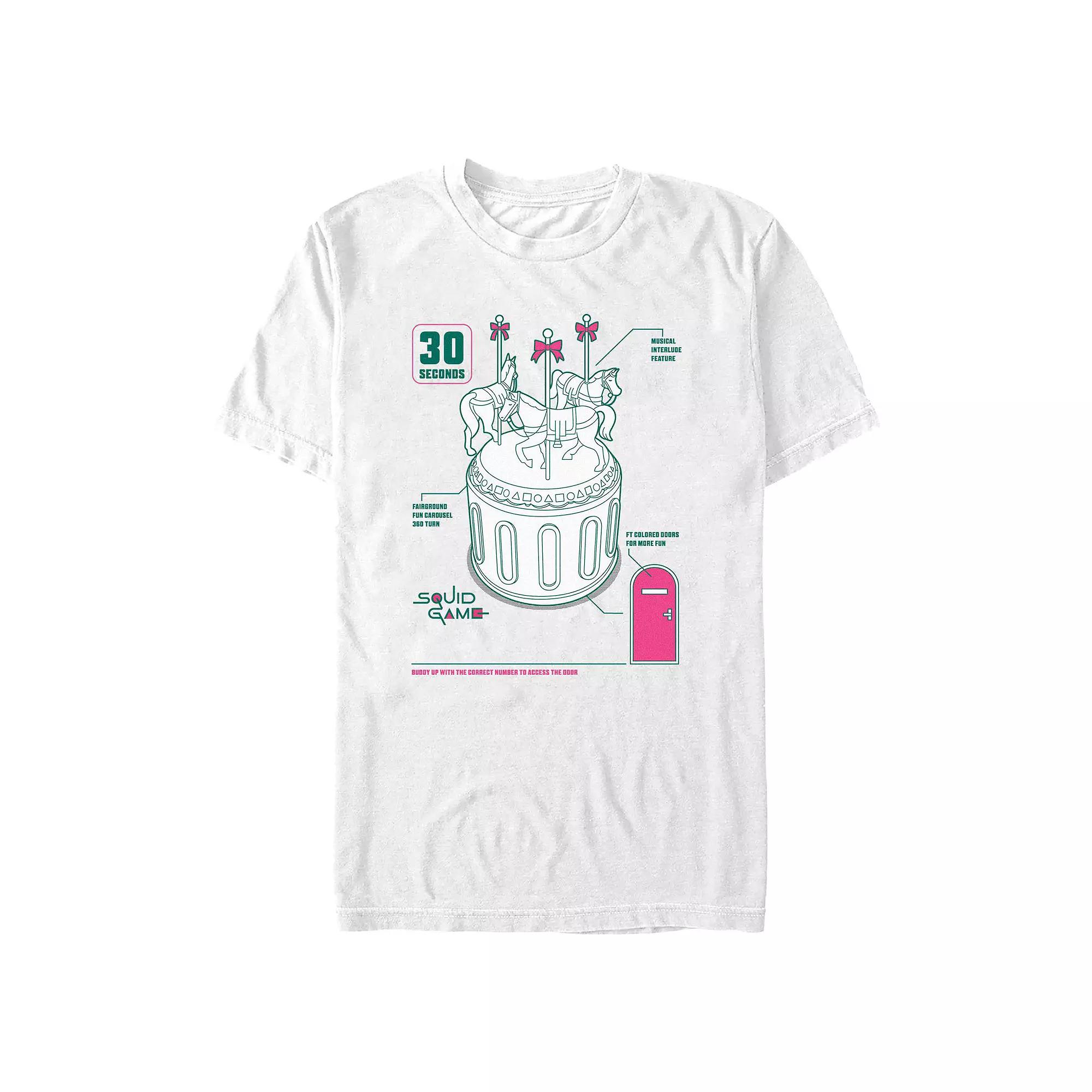 Men's Squid Game Carousel Game Description Graphic Tee,  Product Image