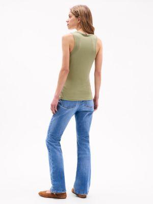 Slim Fit Stretch-Rib Tank Top Product Image