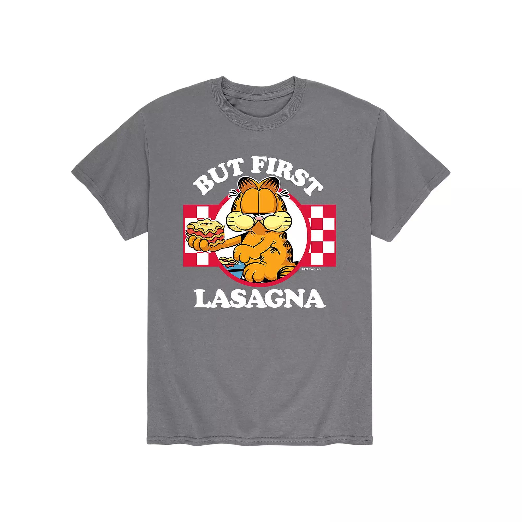 Men's Garfield But First Lasagna Tee,  Product Image