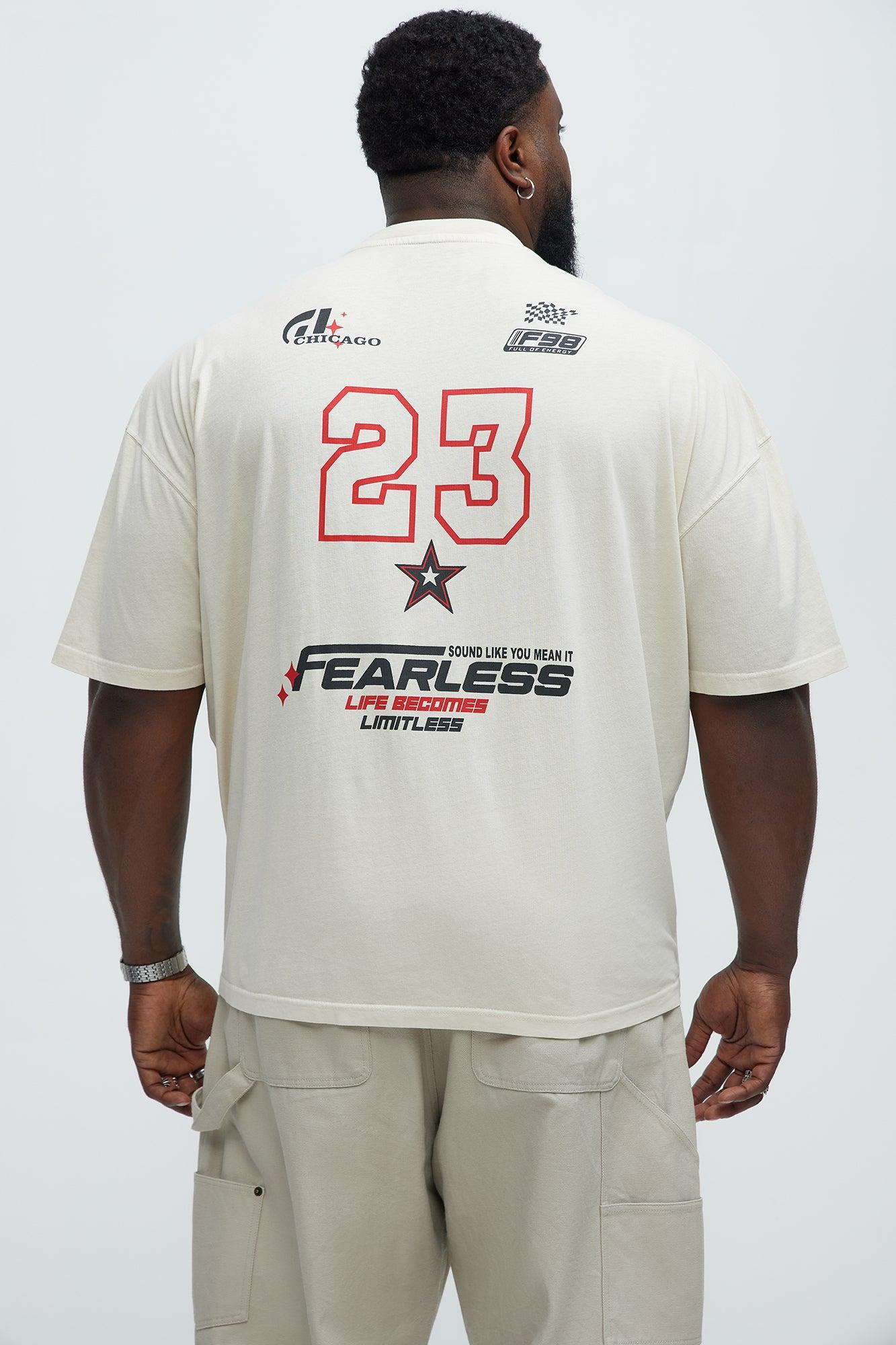 Life Becomes Limitless Oversized Short Sleeve Tee - Cream Product Image