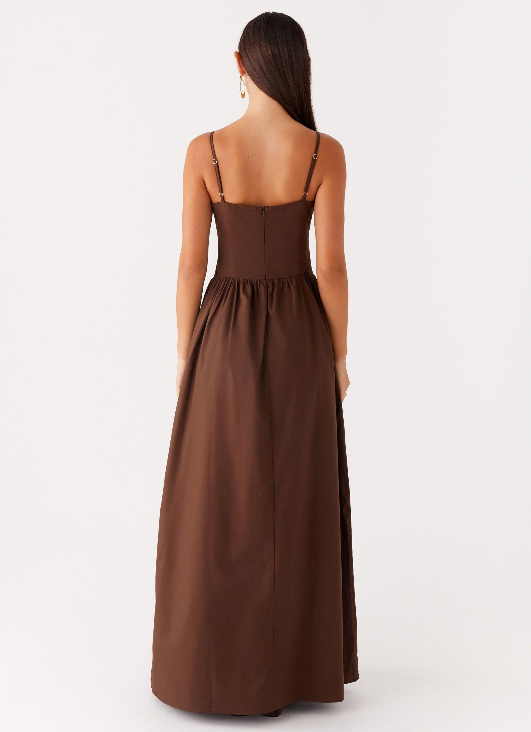 Cerys Maxi Dress - Chocolate Product Image