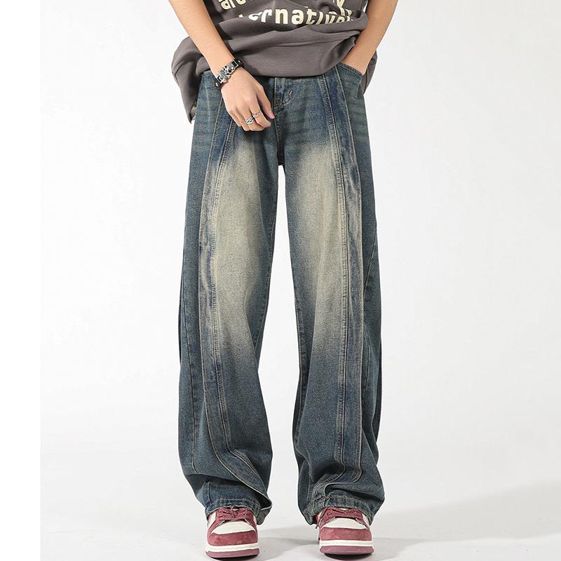 Sopula American Heavyweight High-End Patchwork Jeans Product Image